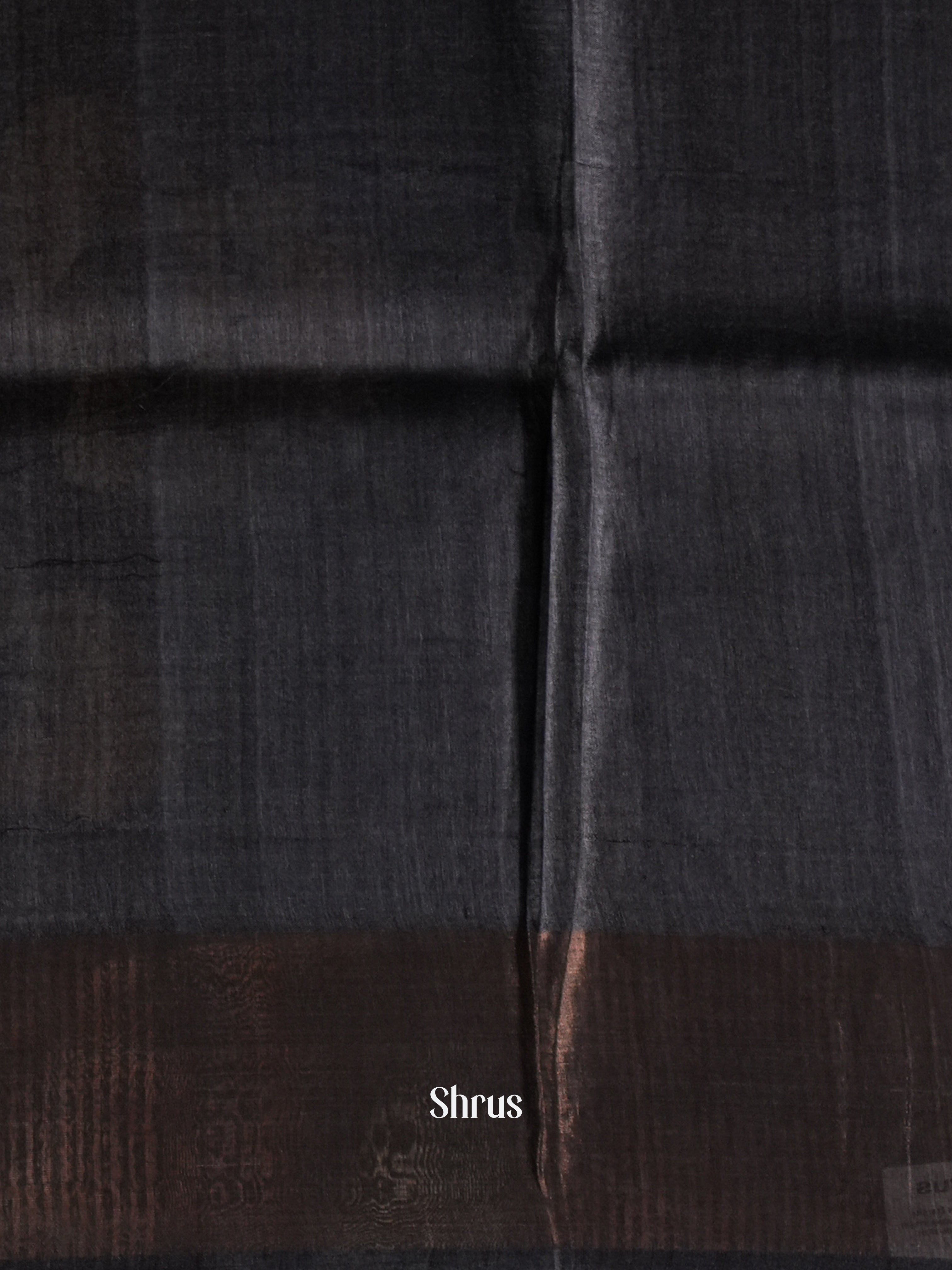 Blue & Black - Tussar Saree - Shop on Shrus.com