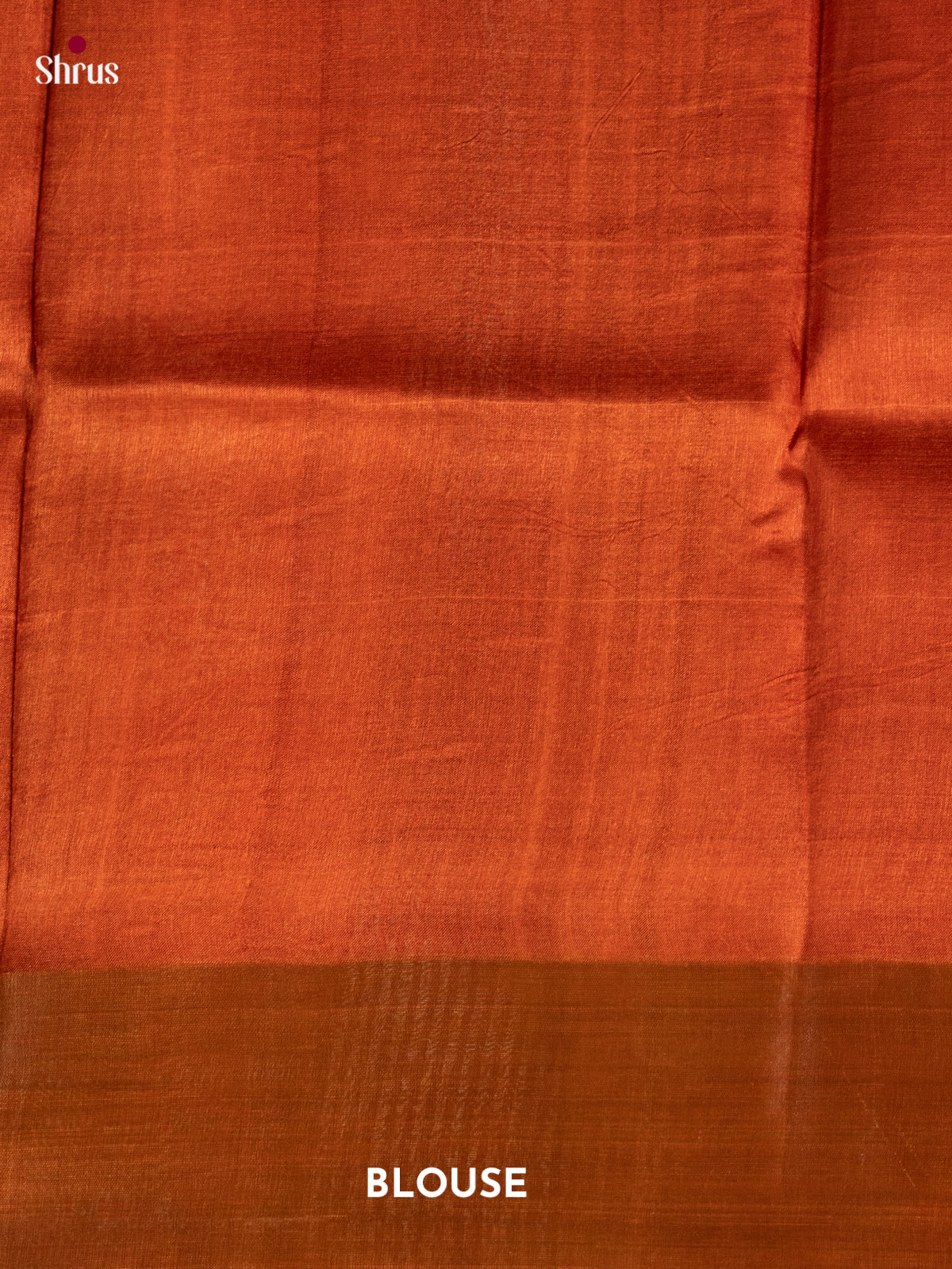 Black & Rust- Tussar Saree - Shop on Shrus.com