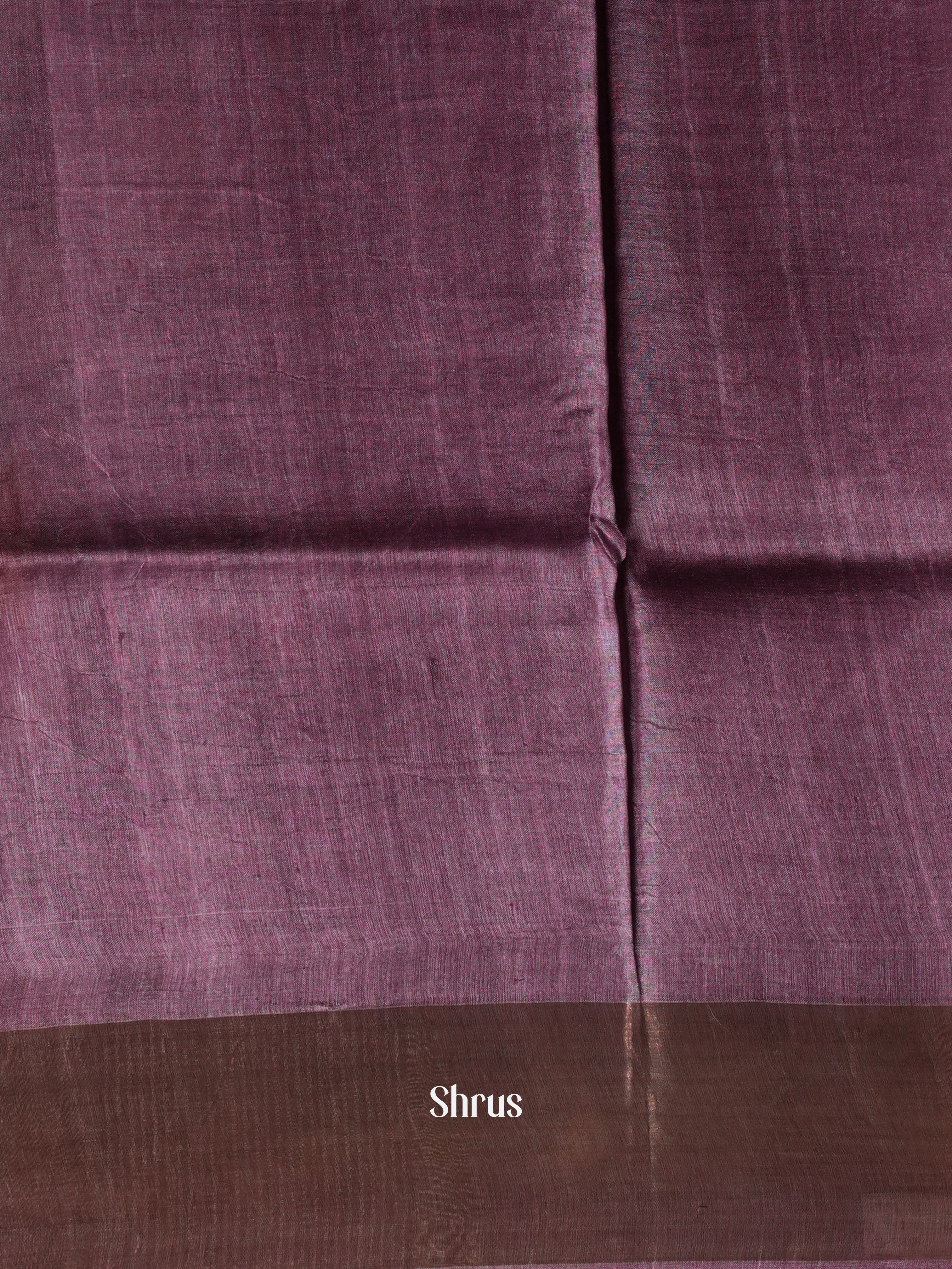 Green & Purple - Tussar Saree - Shop on Shrus.com