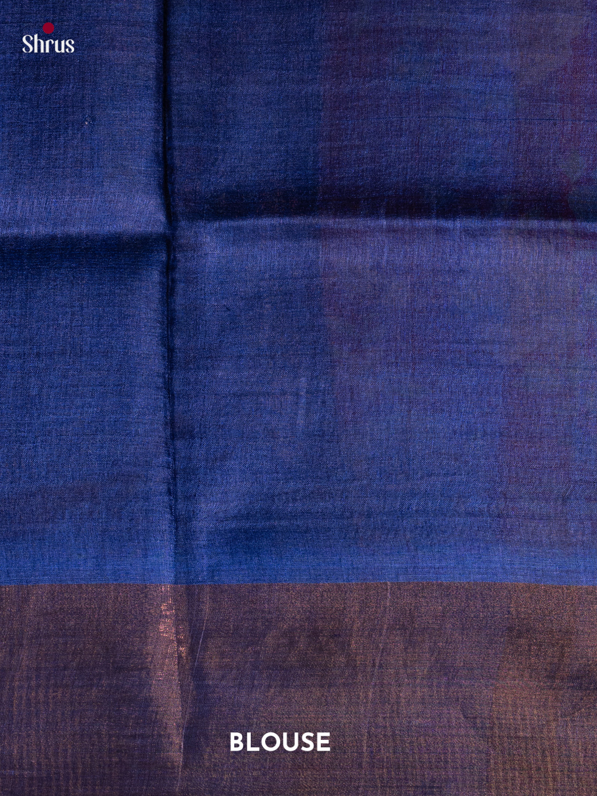 Red & Blue - Tussar Saree - Shop on Shrus.com