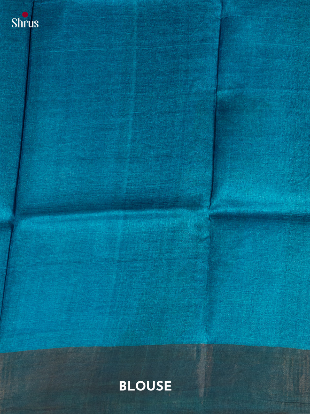 Blue(Single Tone) - Tussar Saree - Shop on Shrus.com
