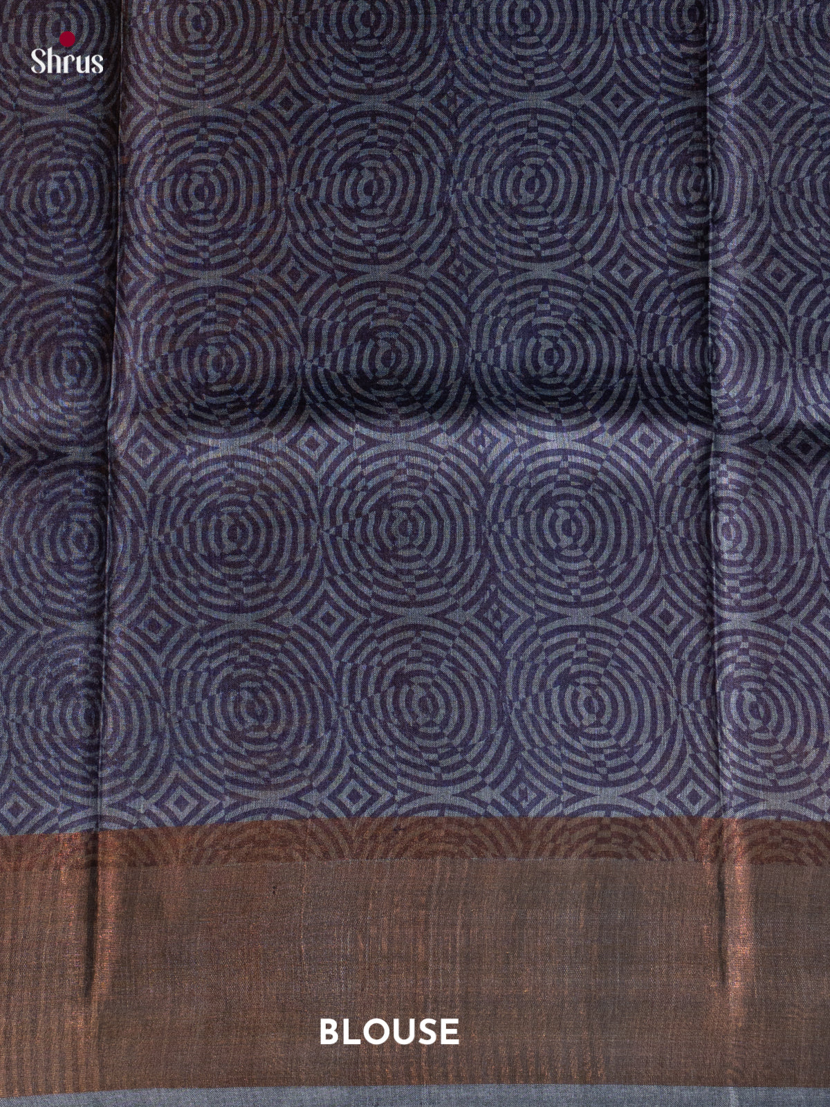 Purple & Grey - Tussar Saree - Shop on Shrus.com