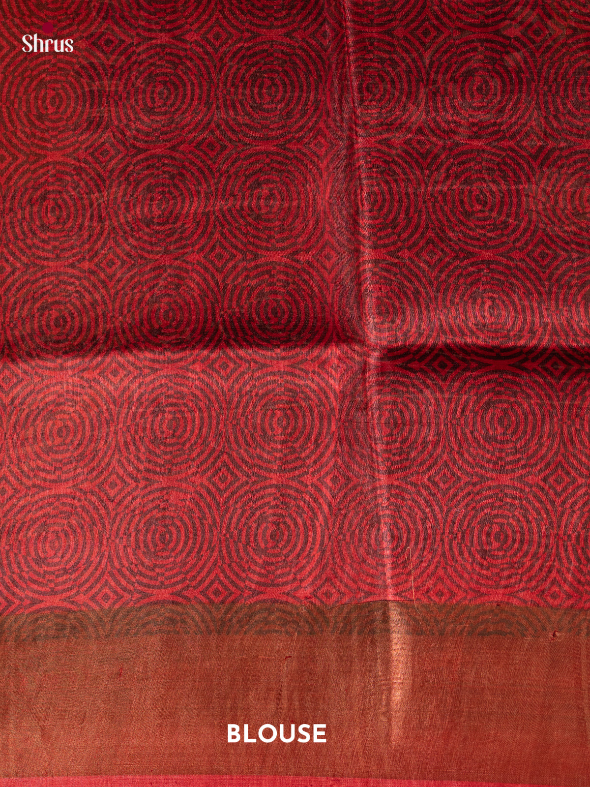 Black & Maroon - Tussar Saree - Shop on Shrus.com