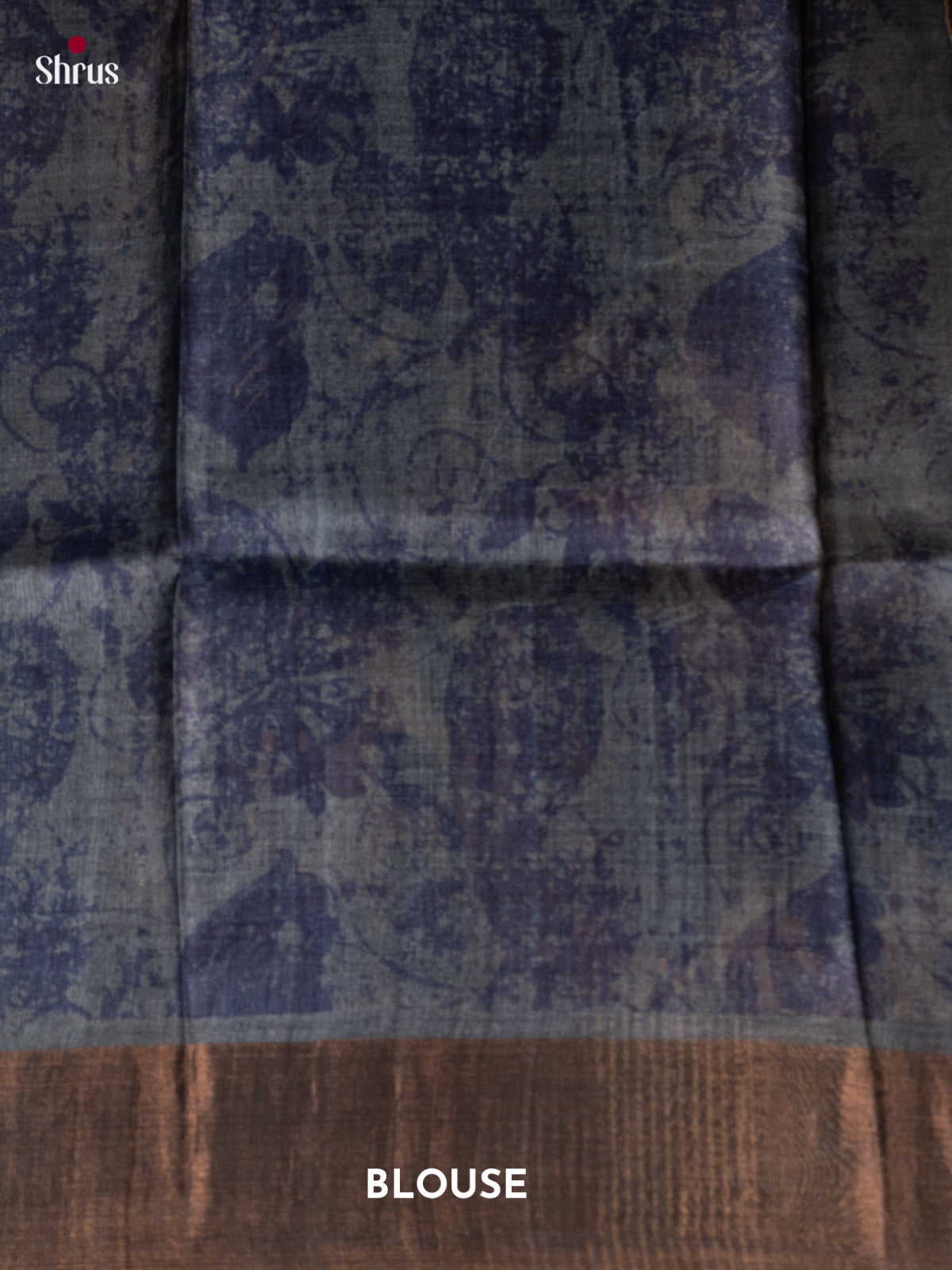Beige & Grey - Tussar Saree - Shop on Shrus.com