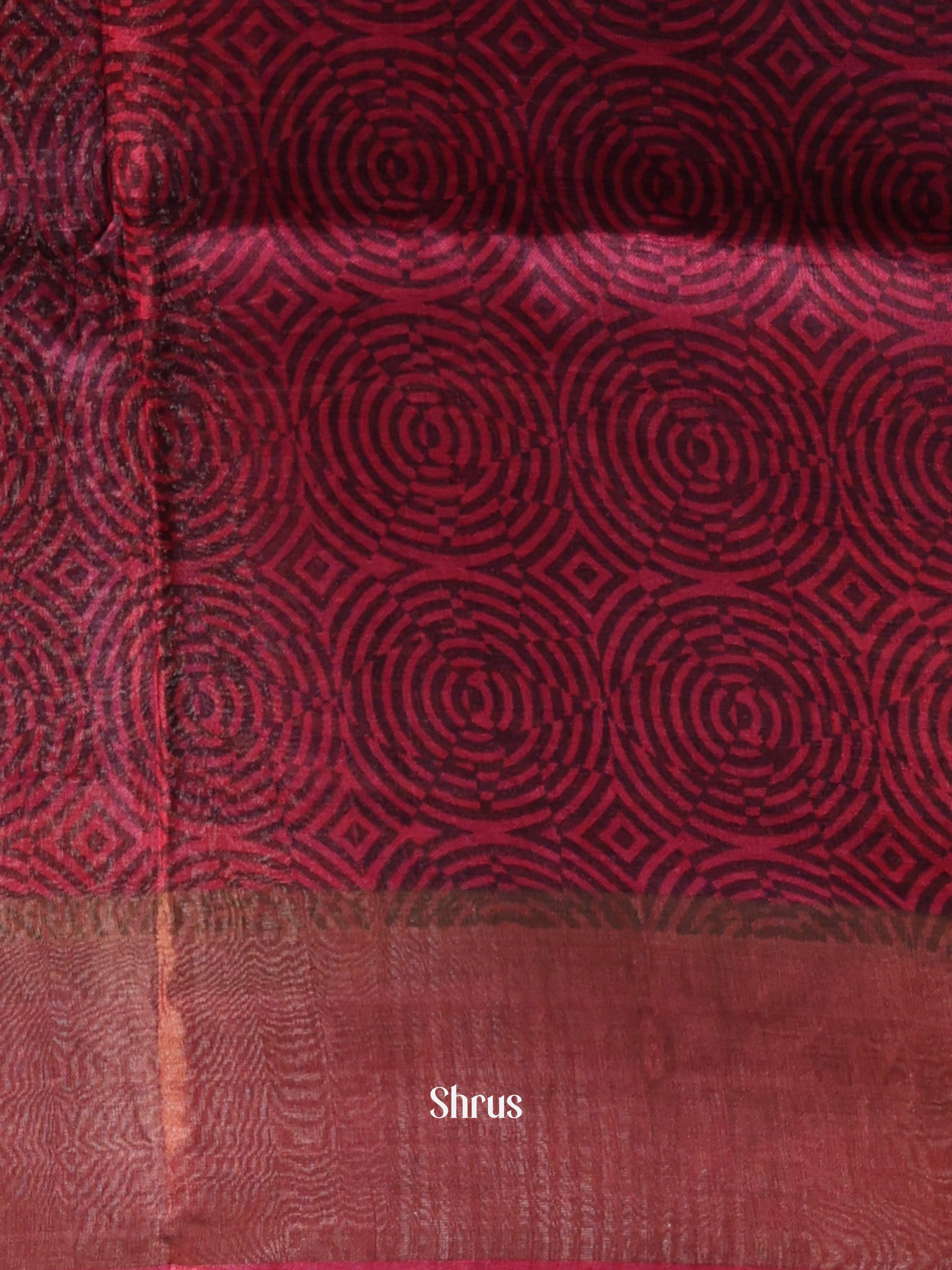 Blue & Pink- Tussar Saree - Shop on Shrus.com