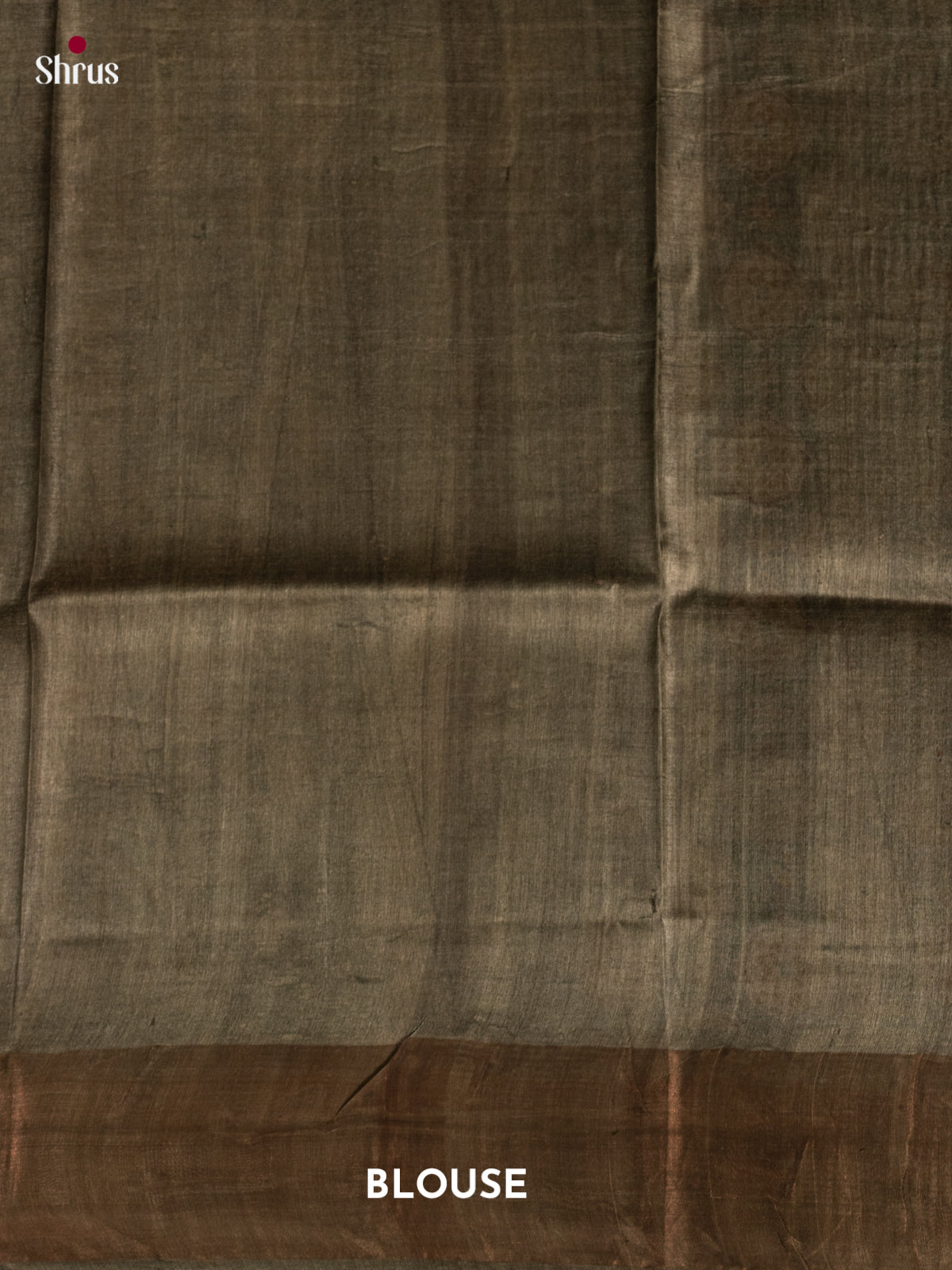 Green & Brown - Tussar Saree - Shop on Shrus.com
