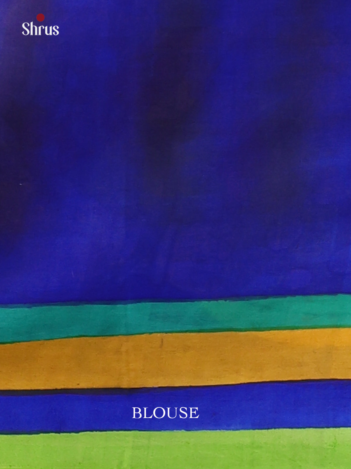 Blue & Green - Murshidabad Silk Saree-2