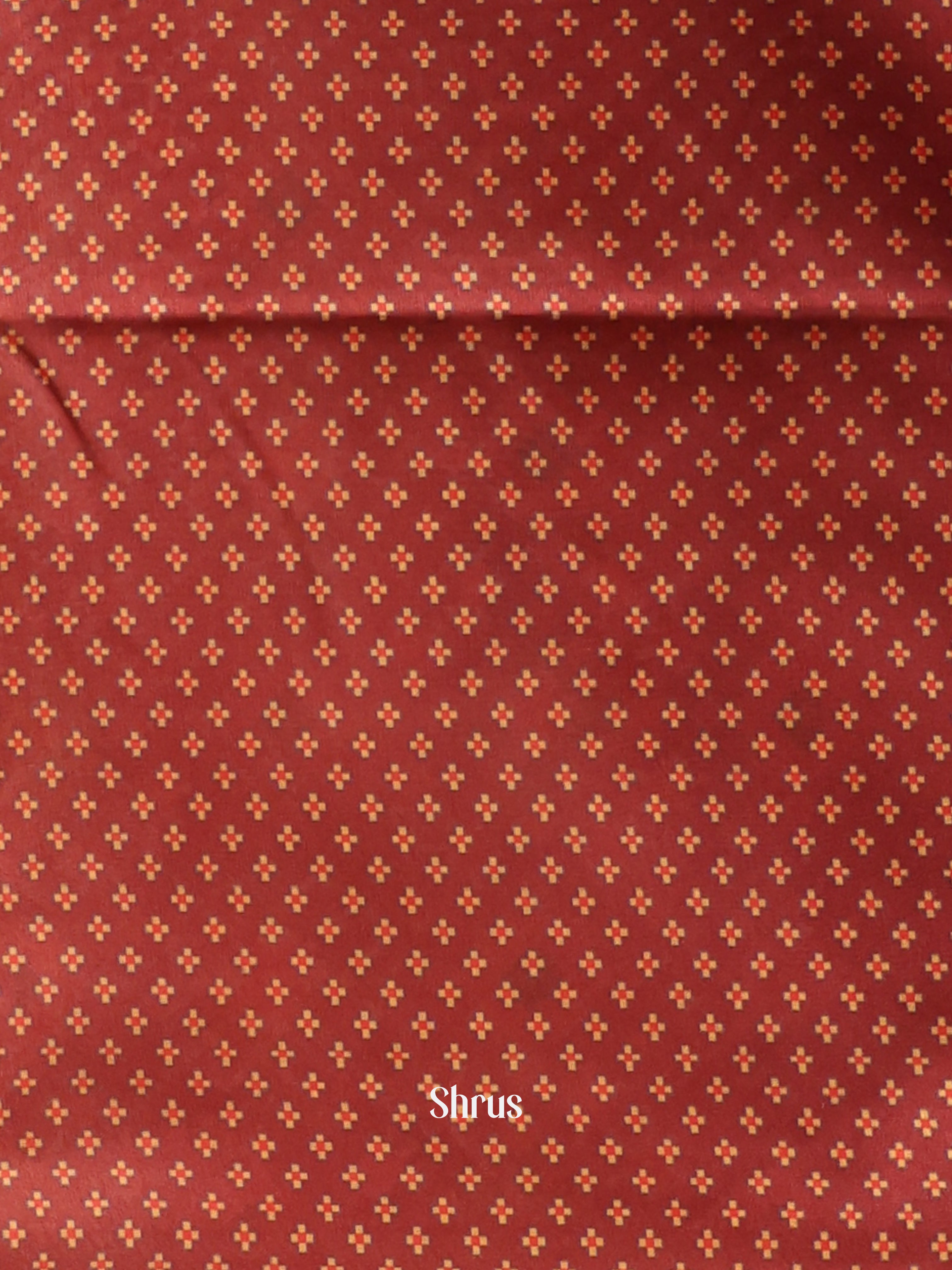 Cream & Brown - Champa semitussar Saree - Shop on Shrus.com