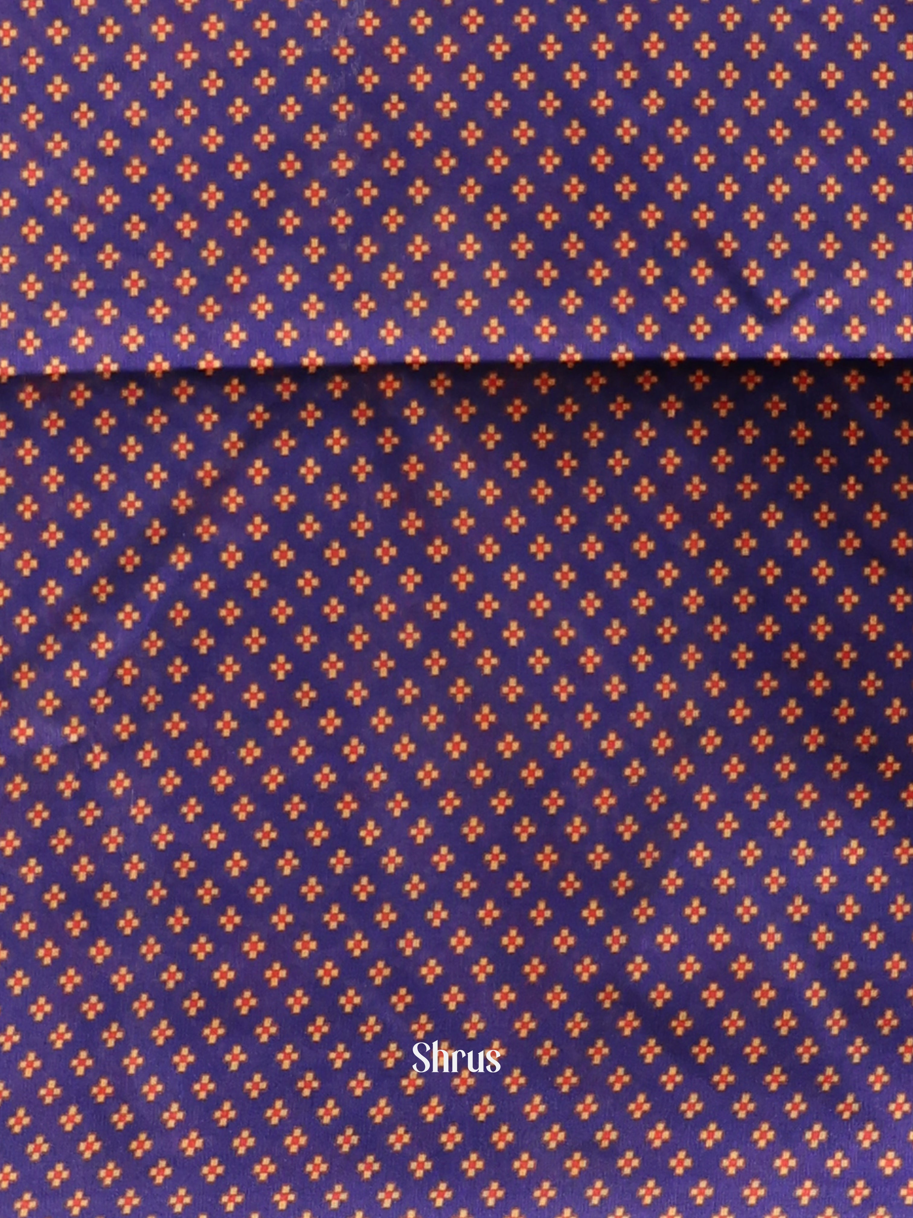 Cream & Violet- Champa semitussar Saree - Shop on Shrus.com