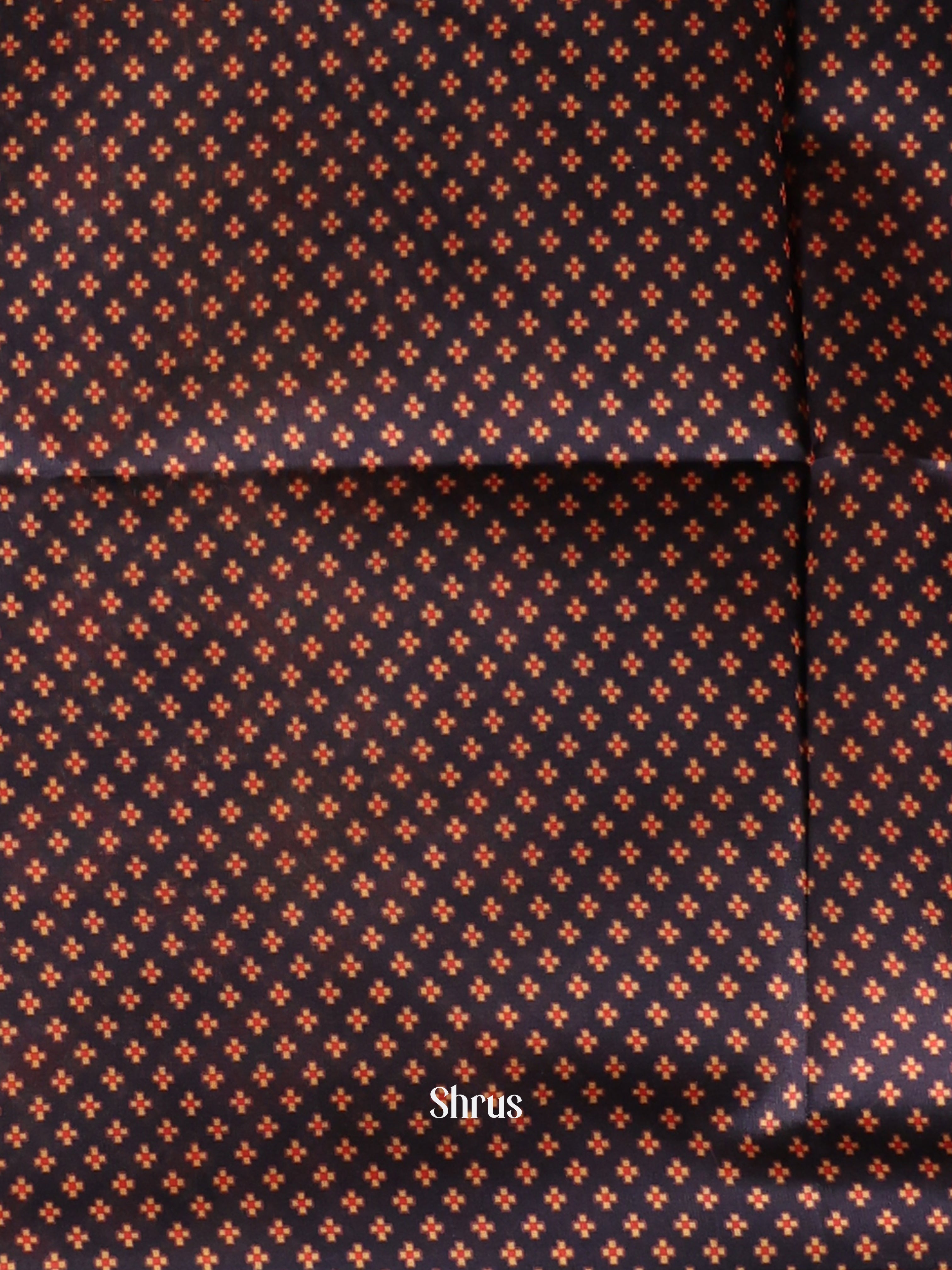 Cream & Black - Champa semitussar Saree - Shop on Shrus.com