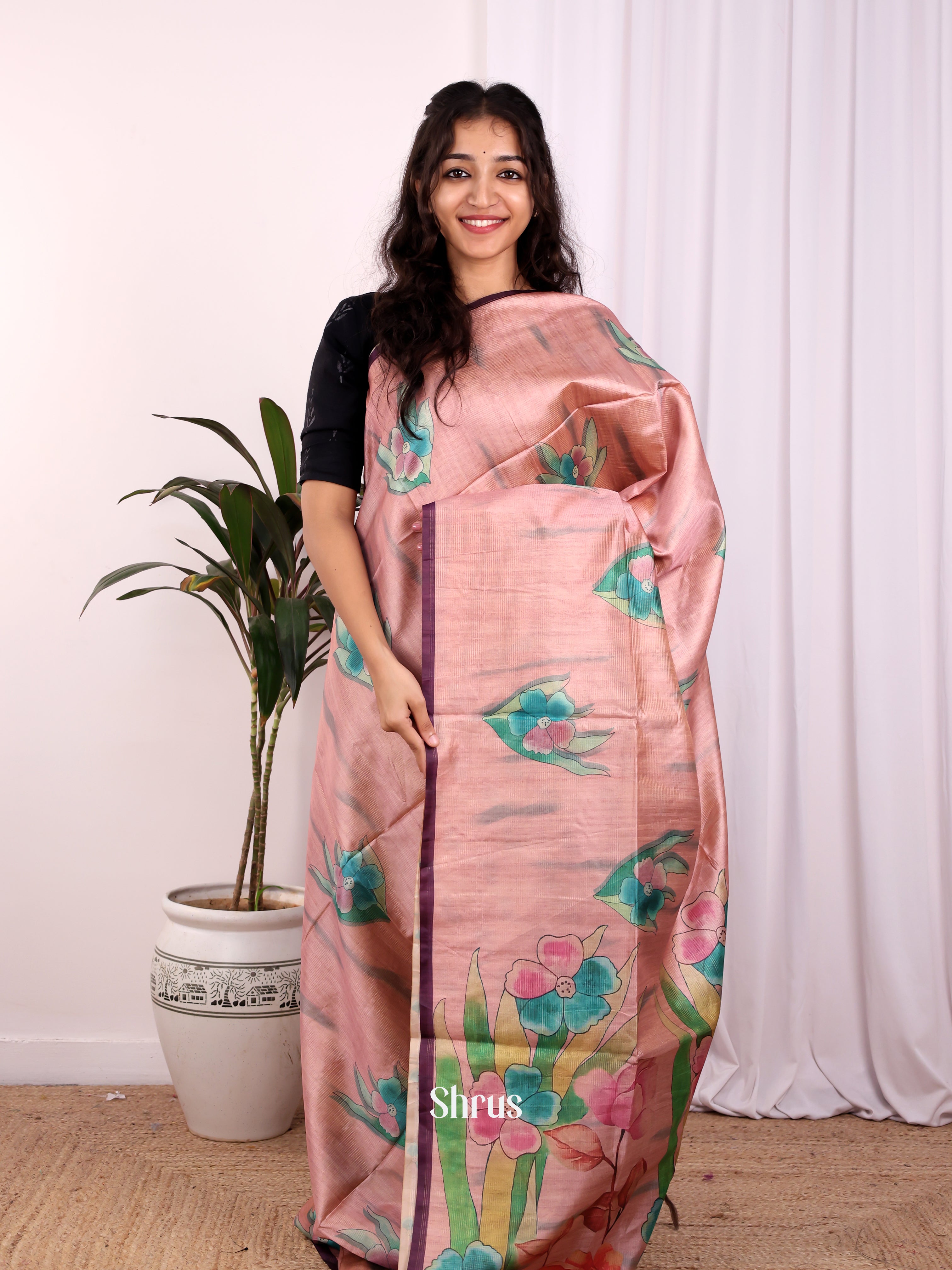 CJS22229- Champa semitussar Saree - Shop on Shrus.com