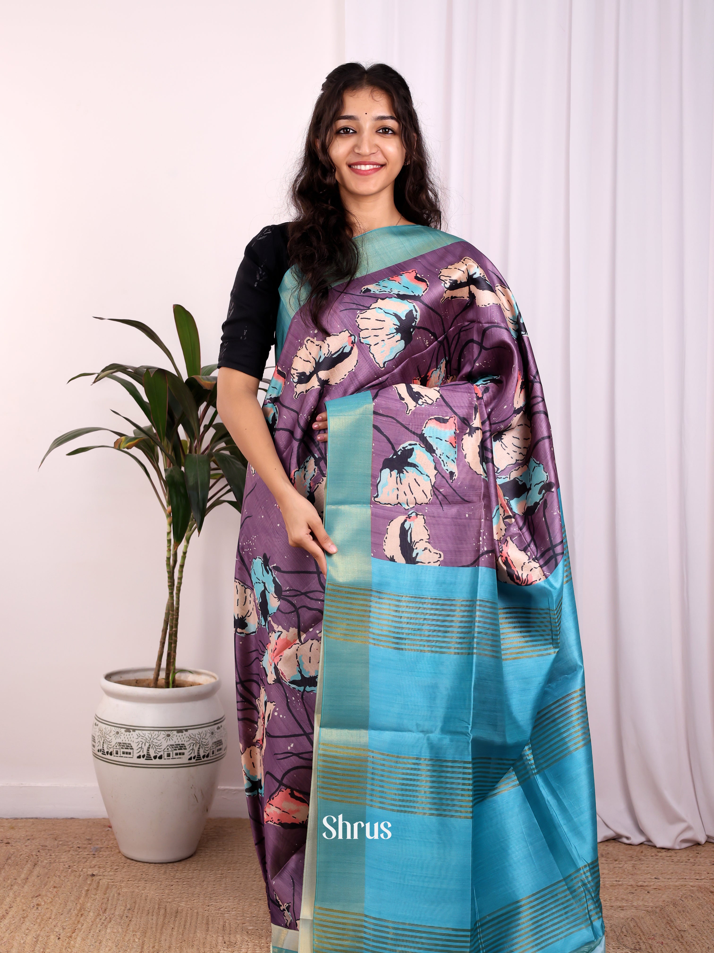 CJS22241- Champa semitussar Saree - Shop on Shrus.com