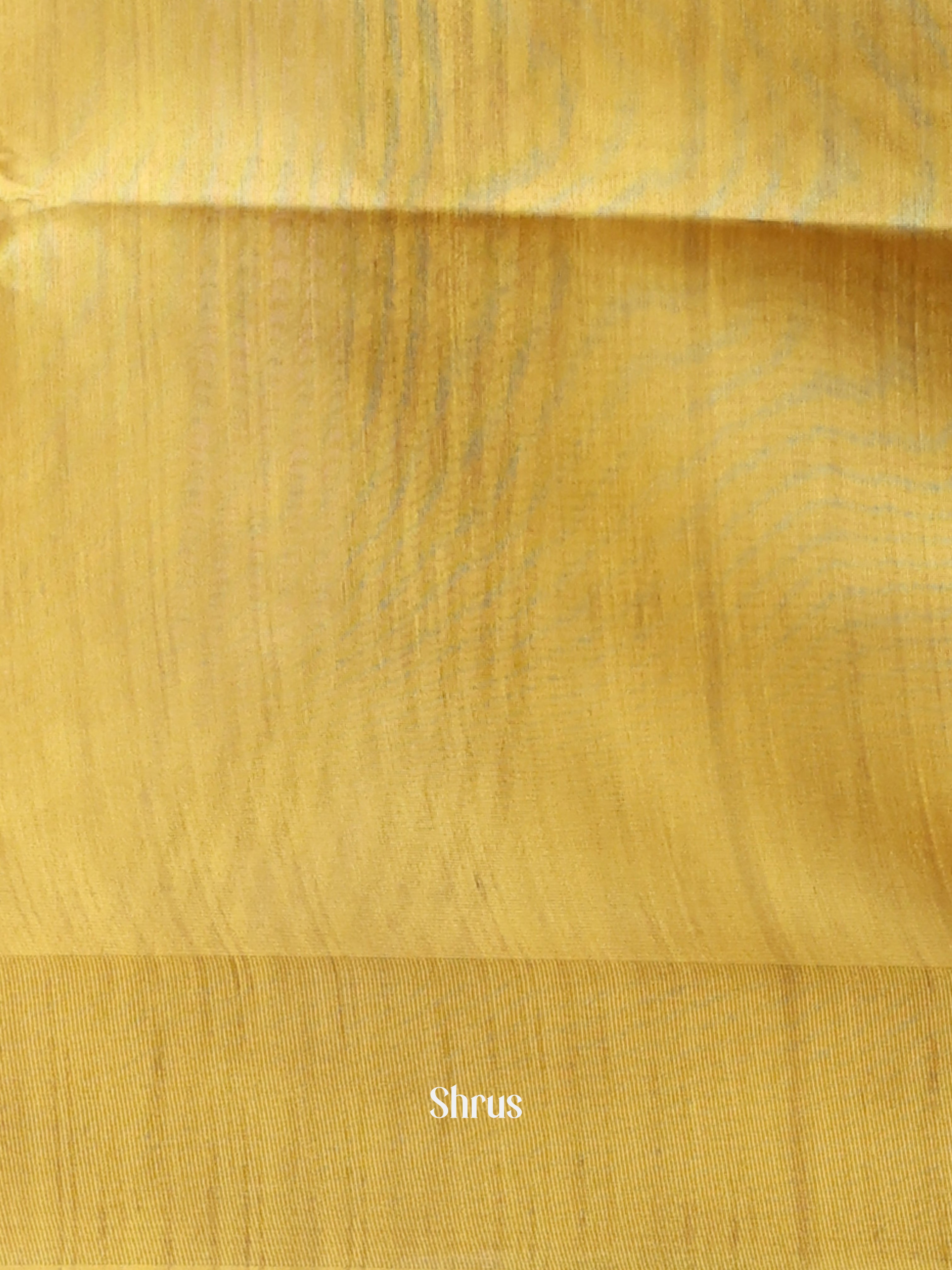 Green & Mustard- Champa semitussar Saree - Shop on Shrus.com