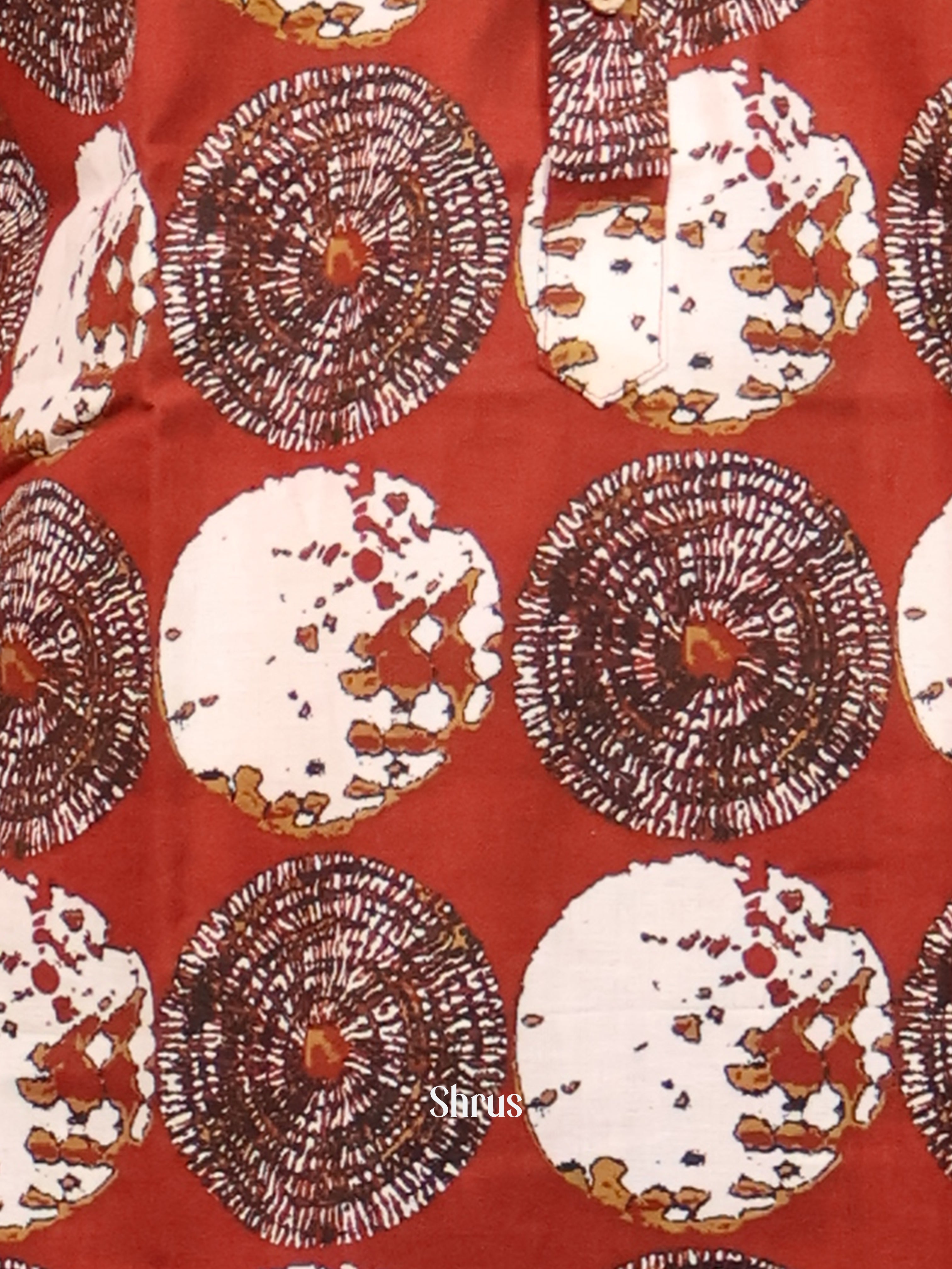 Maroon - Readymade Mens Kurta - Shop on Shrus.com