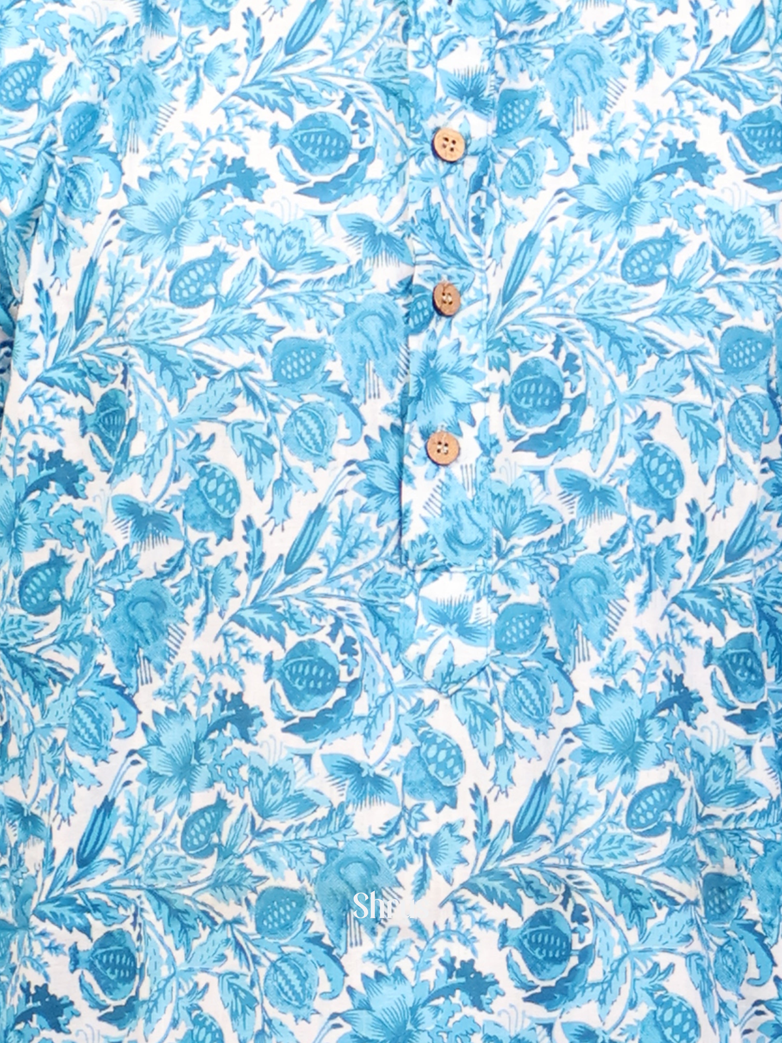 Blue - Readymade Mens Kurta - Shop on Shrus.com