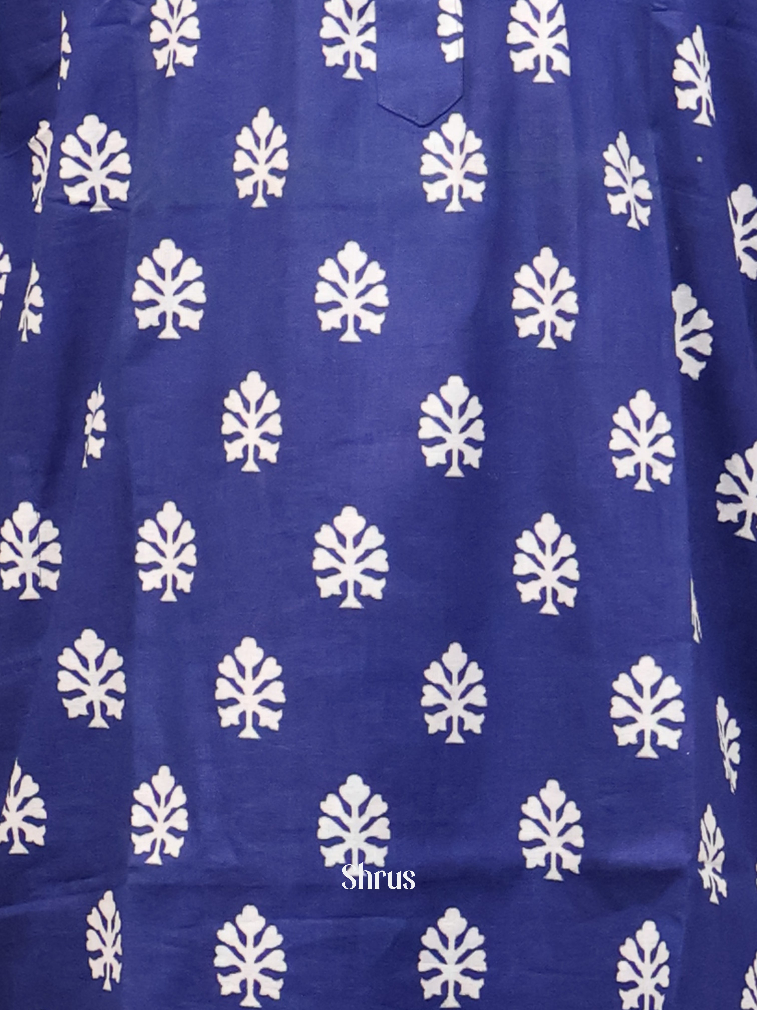Blue - Readymade Mens Kurta - Shop on Shrus.com