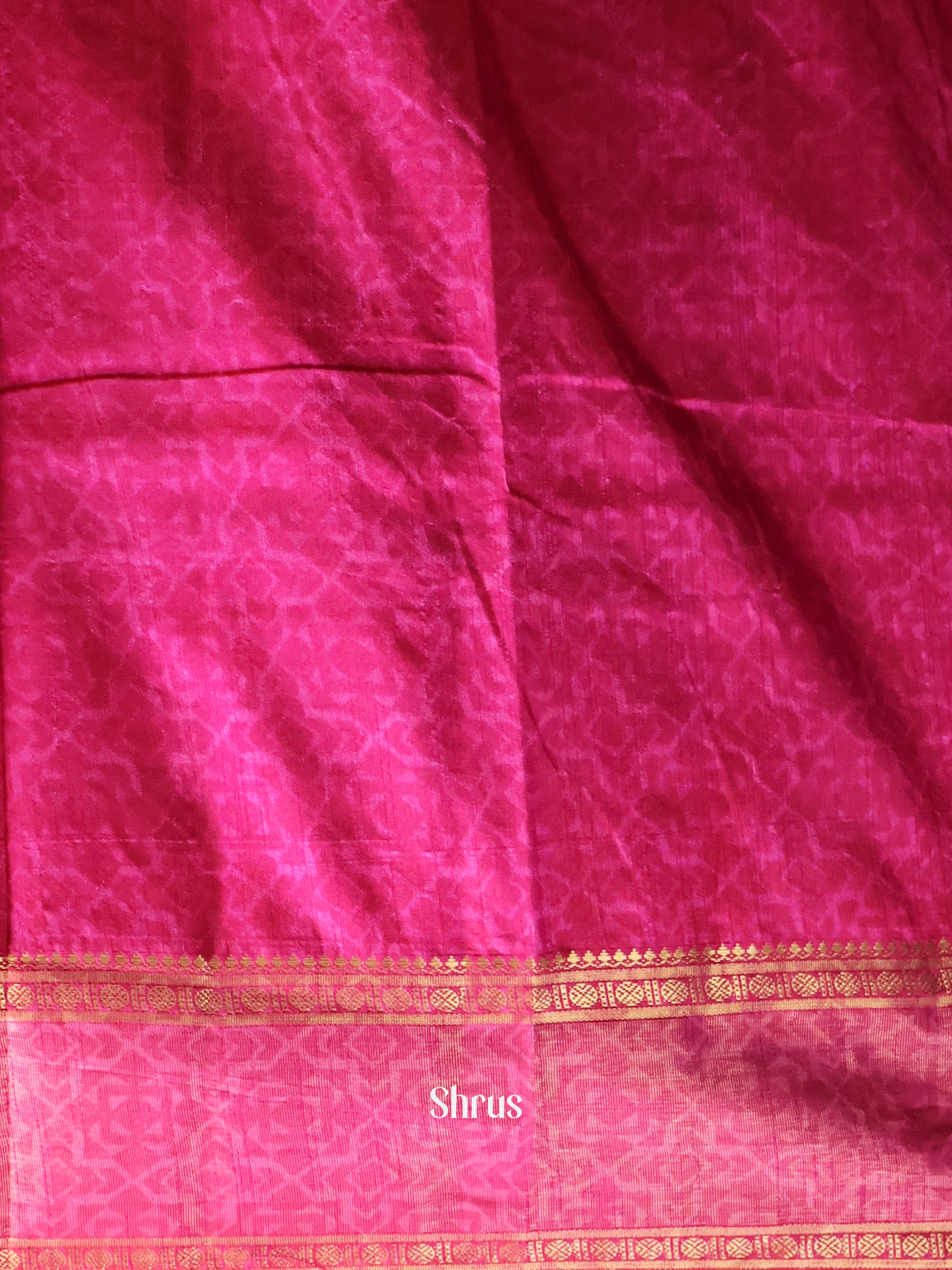 Purple & Pink - Semi Patola Saree - Shop on Shrus.com