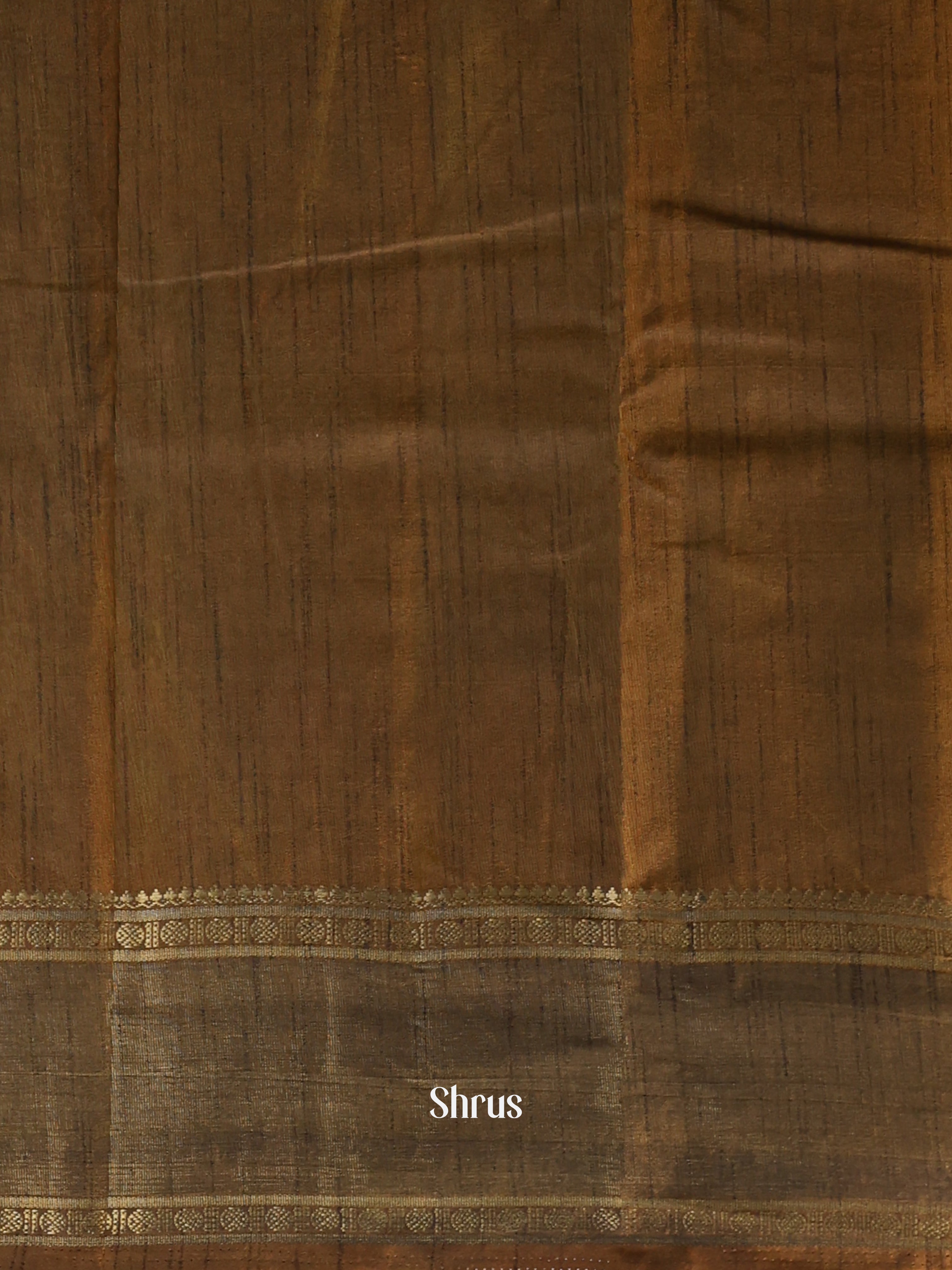 Mustard & Army Green - Semi Patola Saree - Shop on Shrus.com