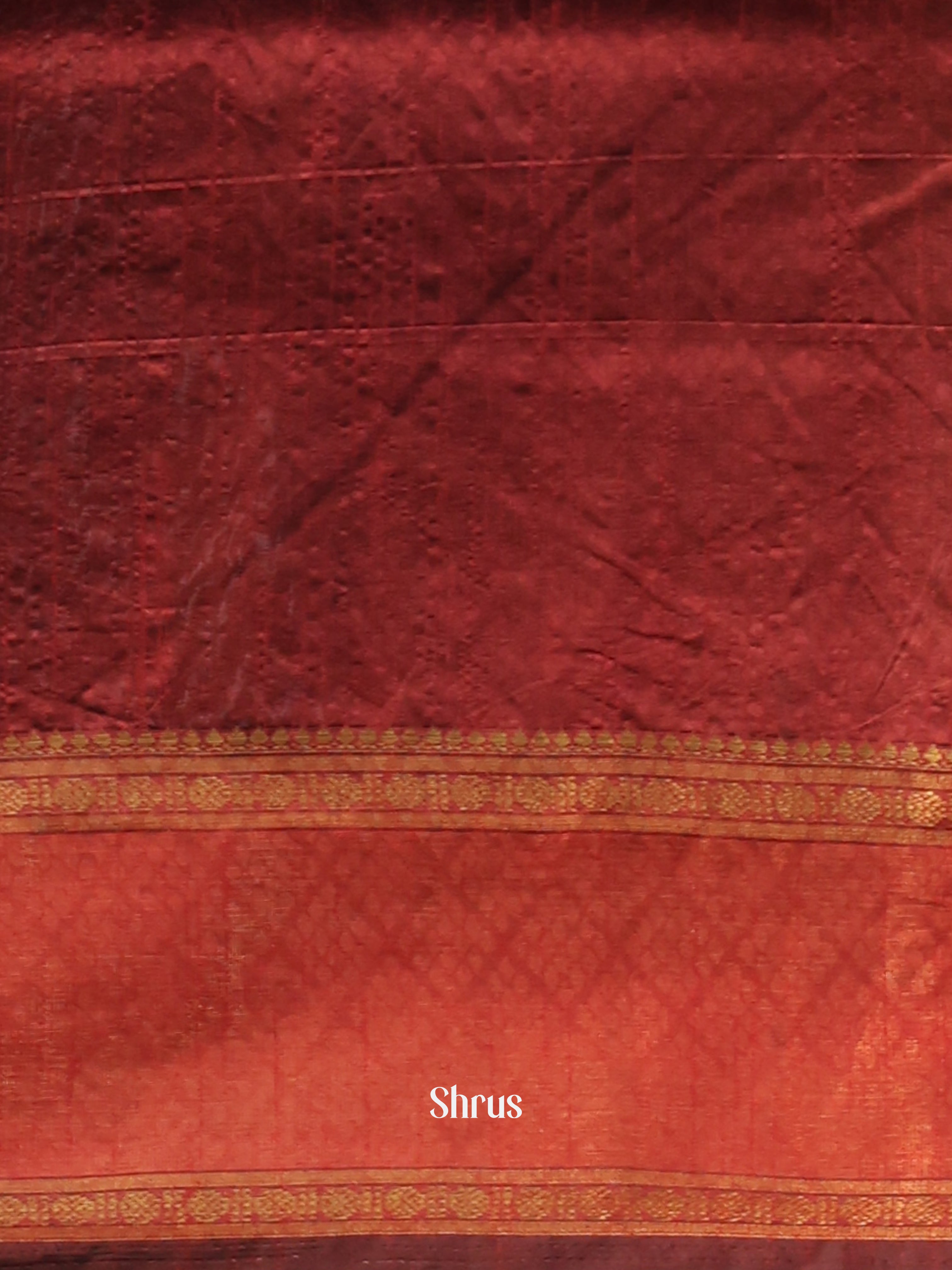 Black & Maroon - Semi Patola Saree - Shop on Shrus.com