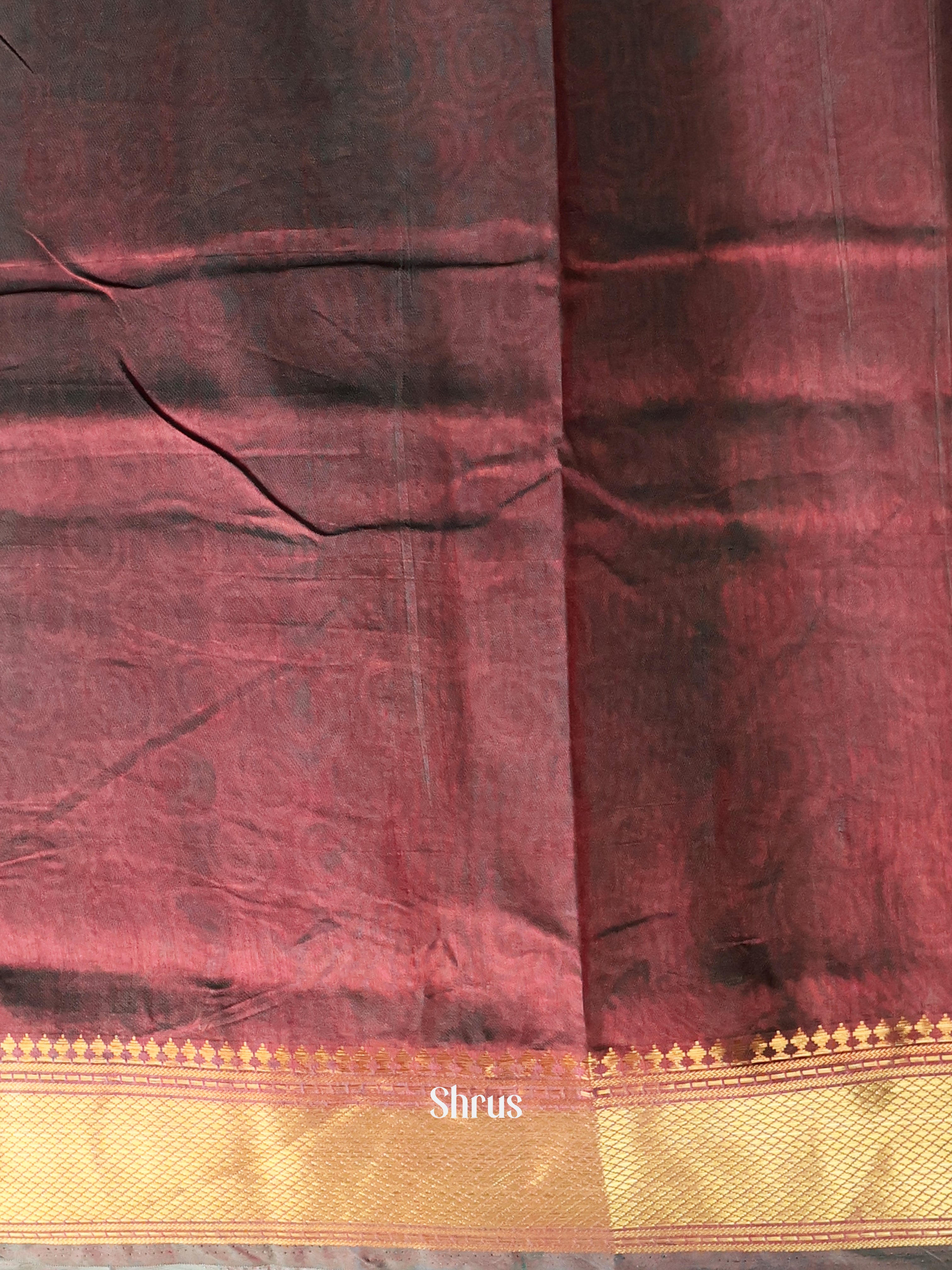 Green & Brown - Semi Patola Saree - Shop on Shrus.com