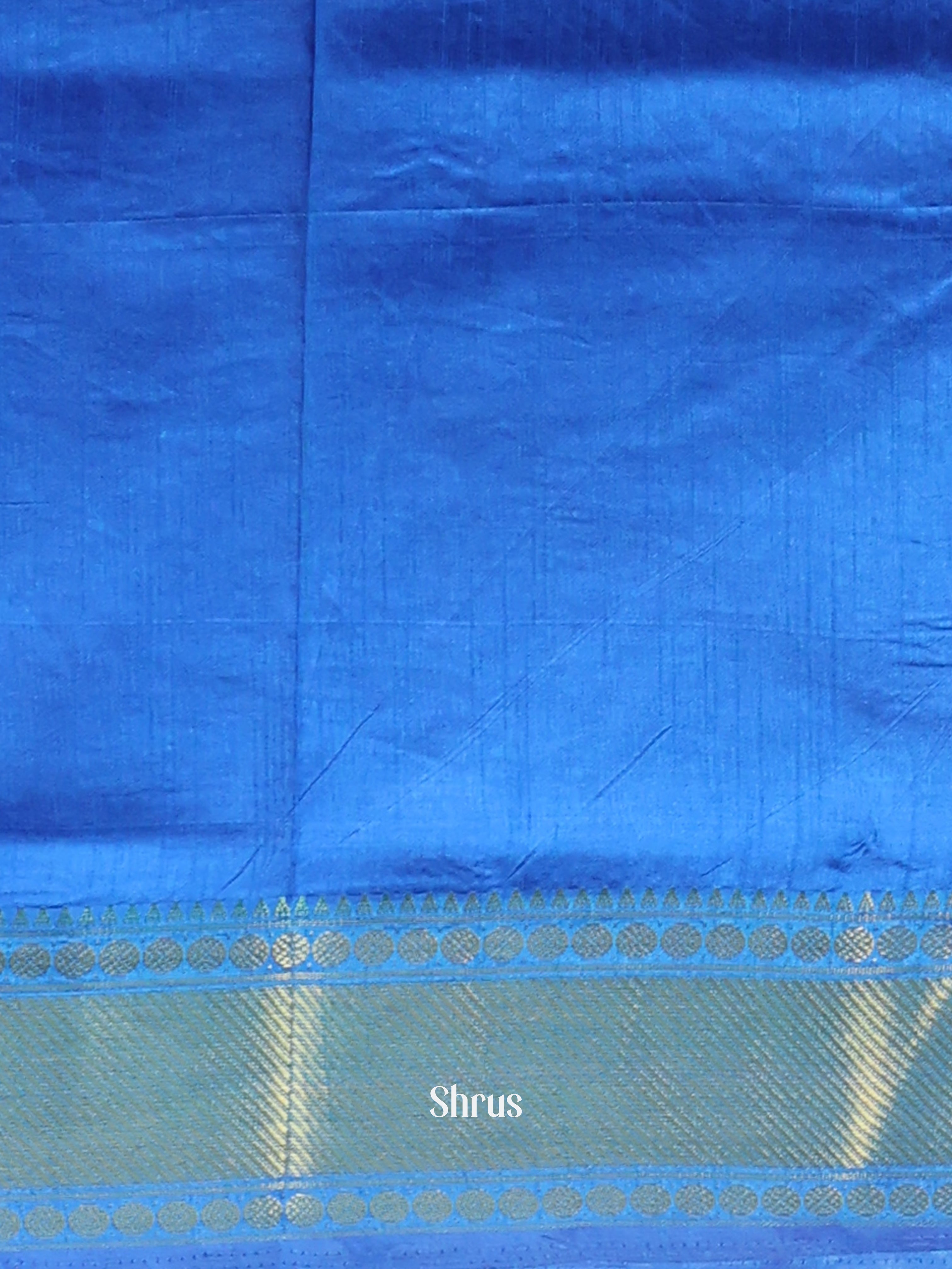 Blue - Semi Patola Saree - Shop on Shrus.com