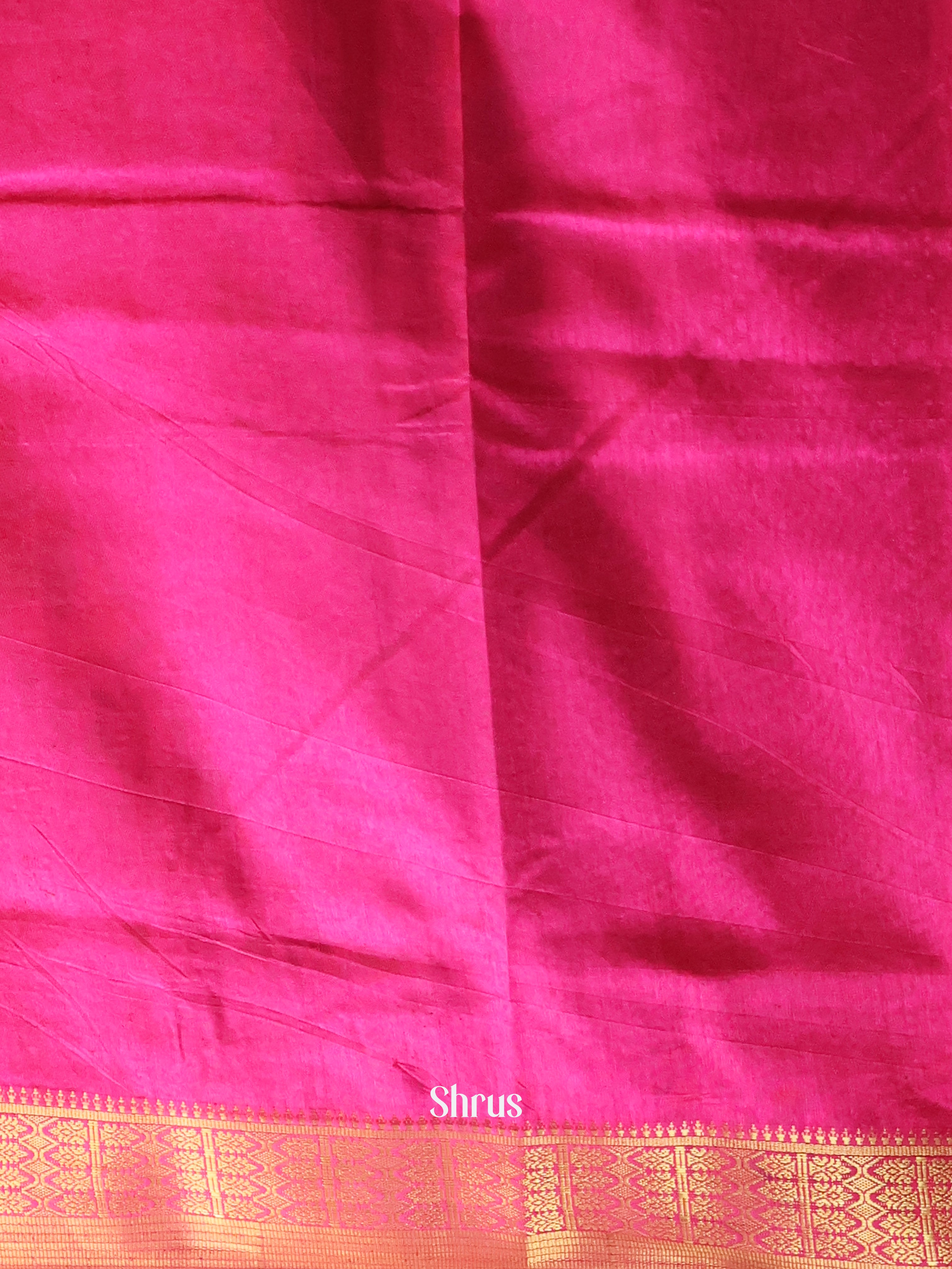 Purple & Pink - Semi Patola Saree - Shop on Shrus.com