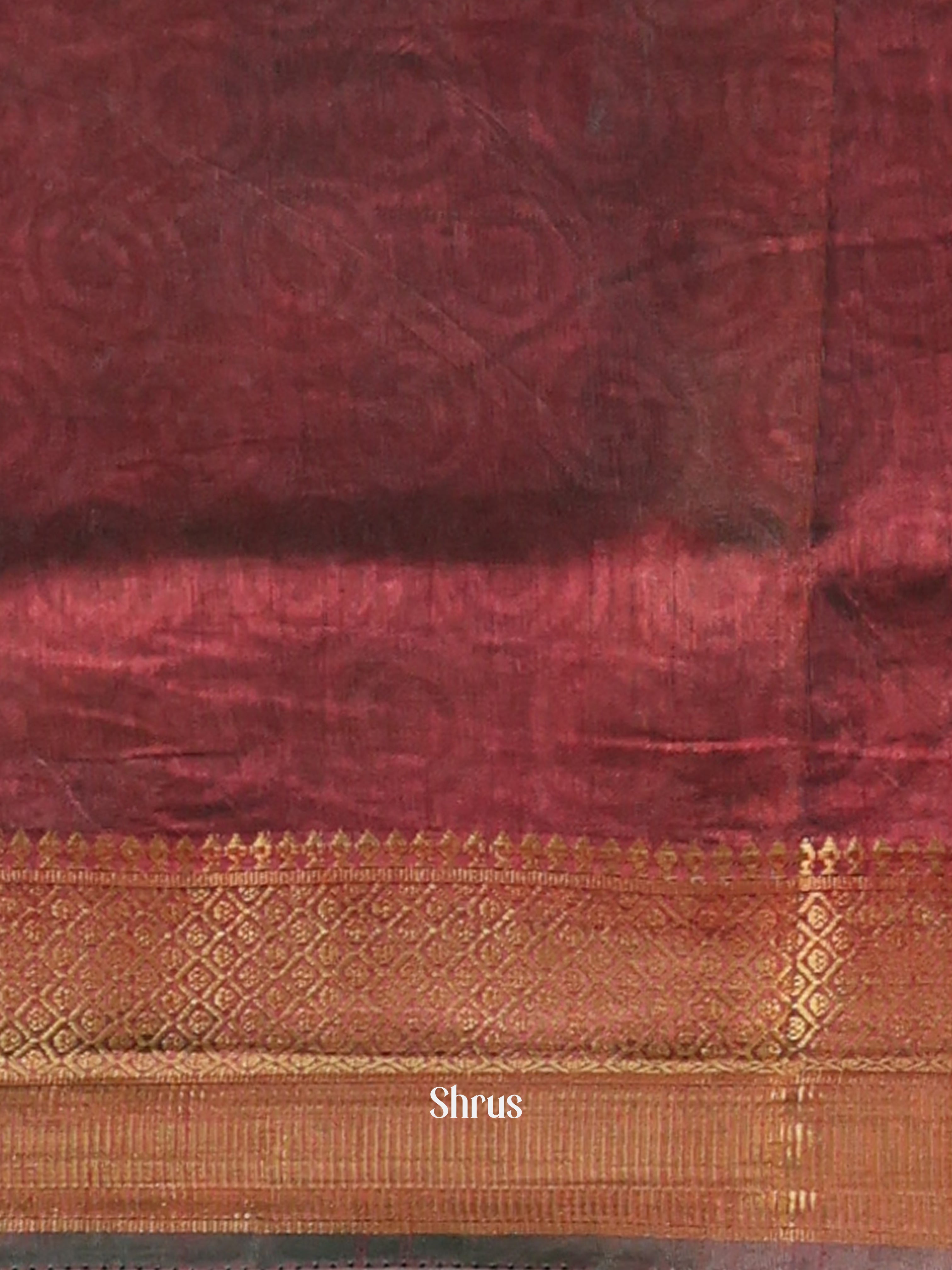 Green & Brown - Semi Patola Saree - Shop on Shrus.com