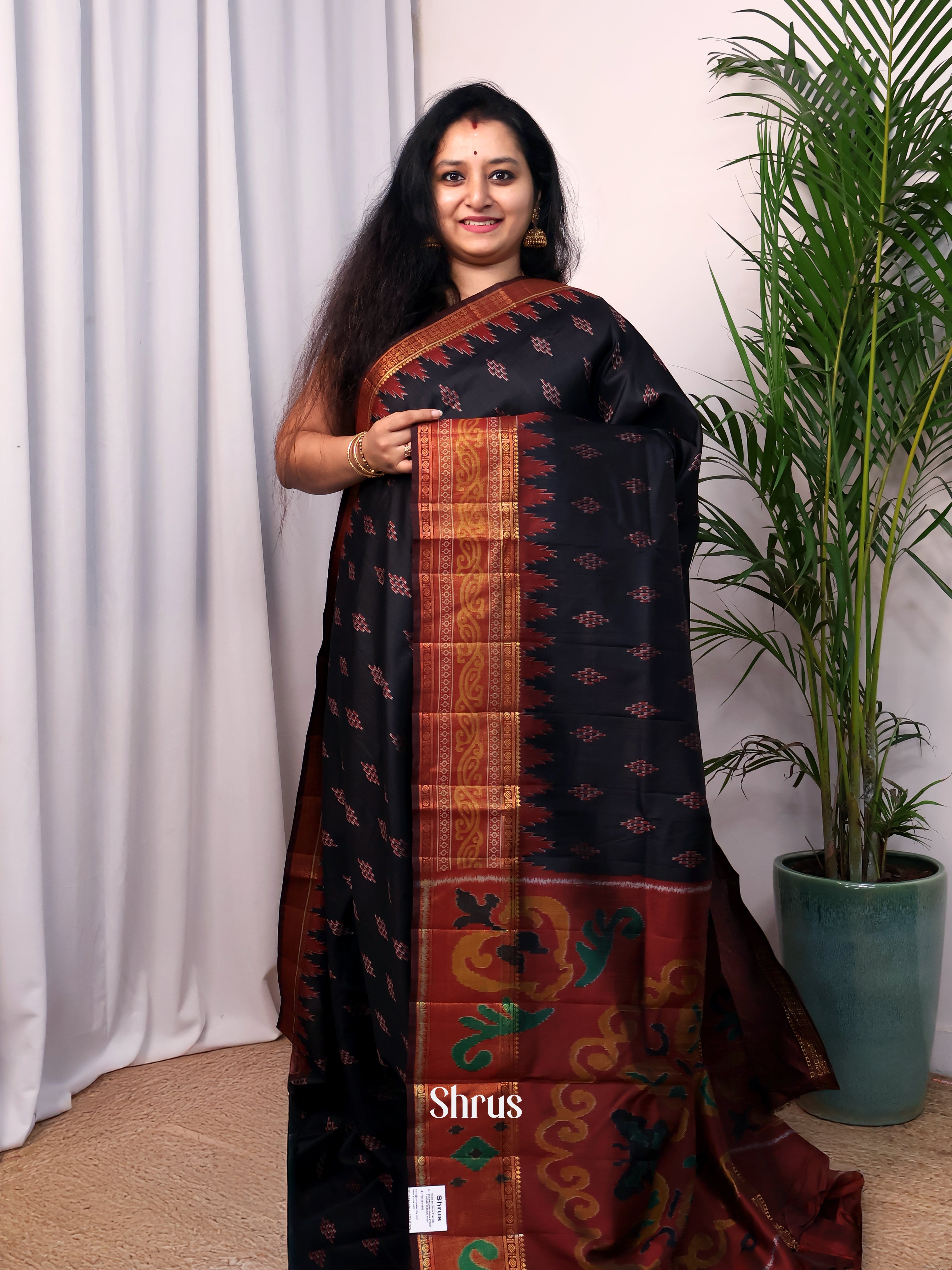 CJS23091 - Semi Patola Saree - Shop on Shrus.com