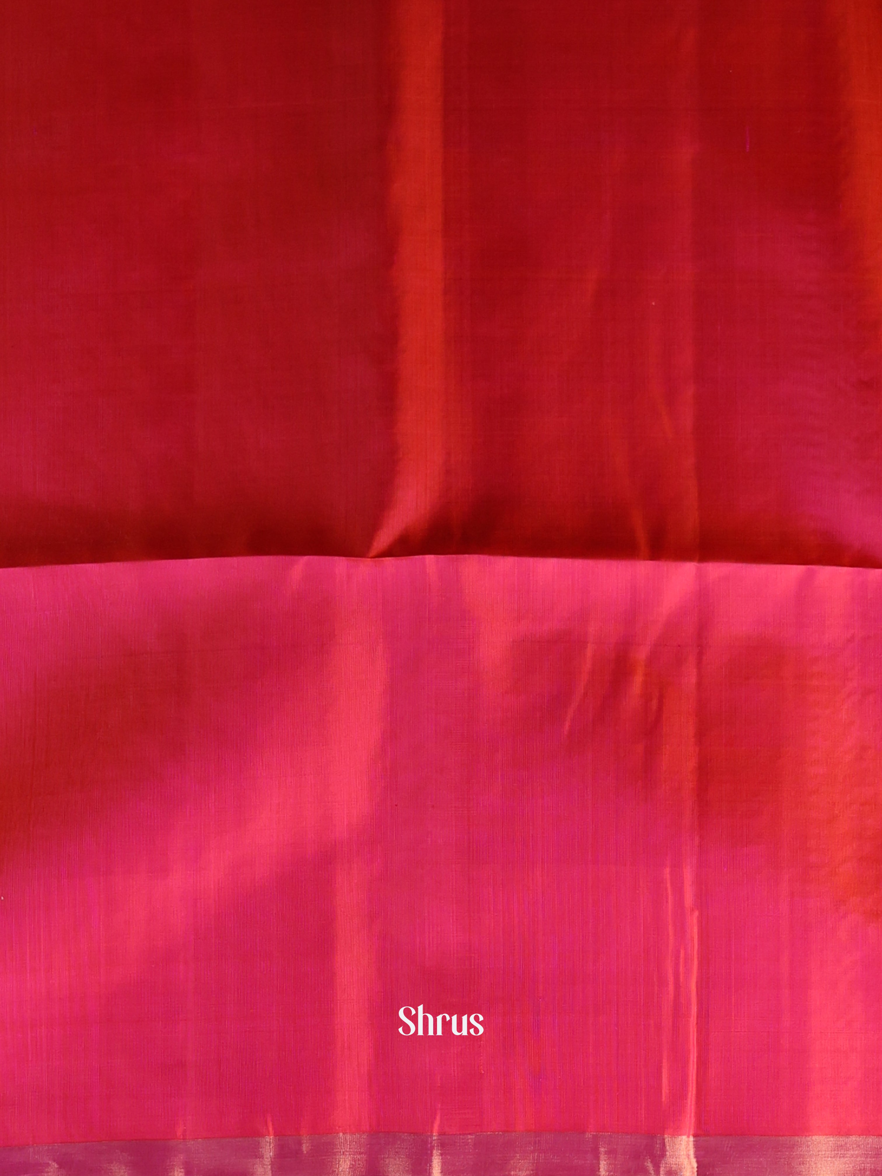 Orange & Pink - Soft Silk Saree - Shop on Shrus.com