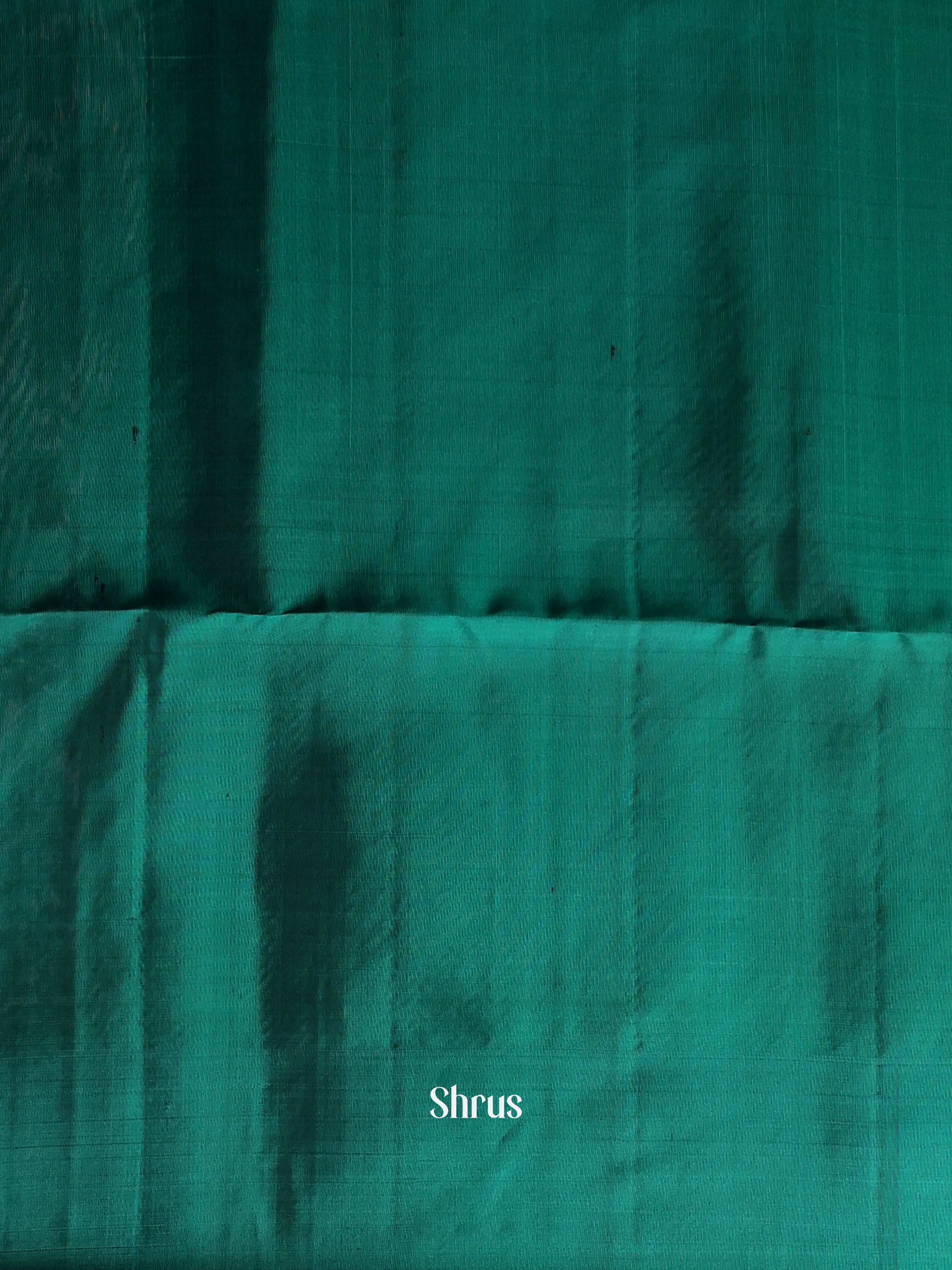 Navy Blue & Green - Soft Silk Saree - Shop on Shrus.com