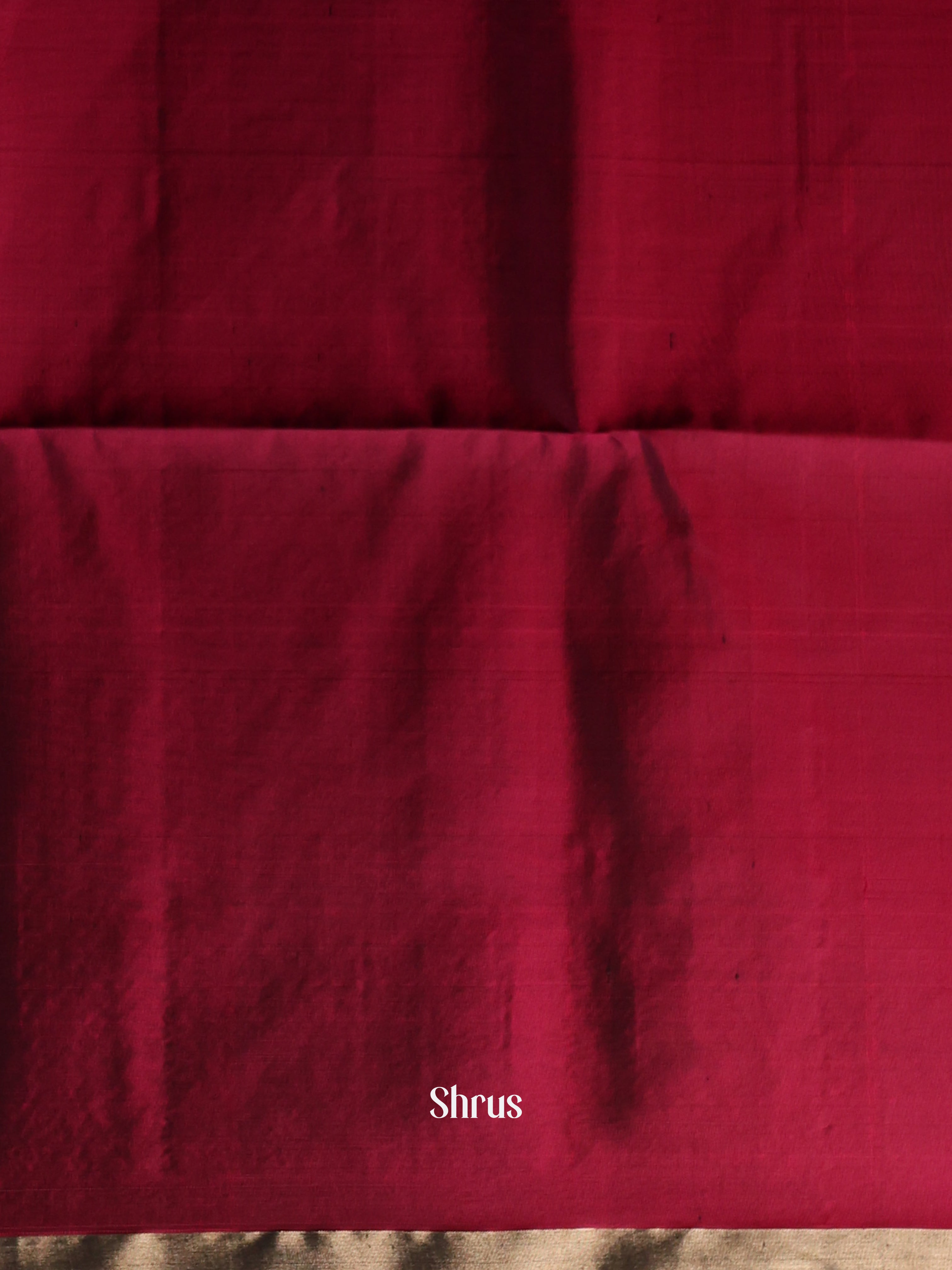 Wine(Single Tone) - Soft Silk Saree - Shop on Shrus.com