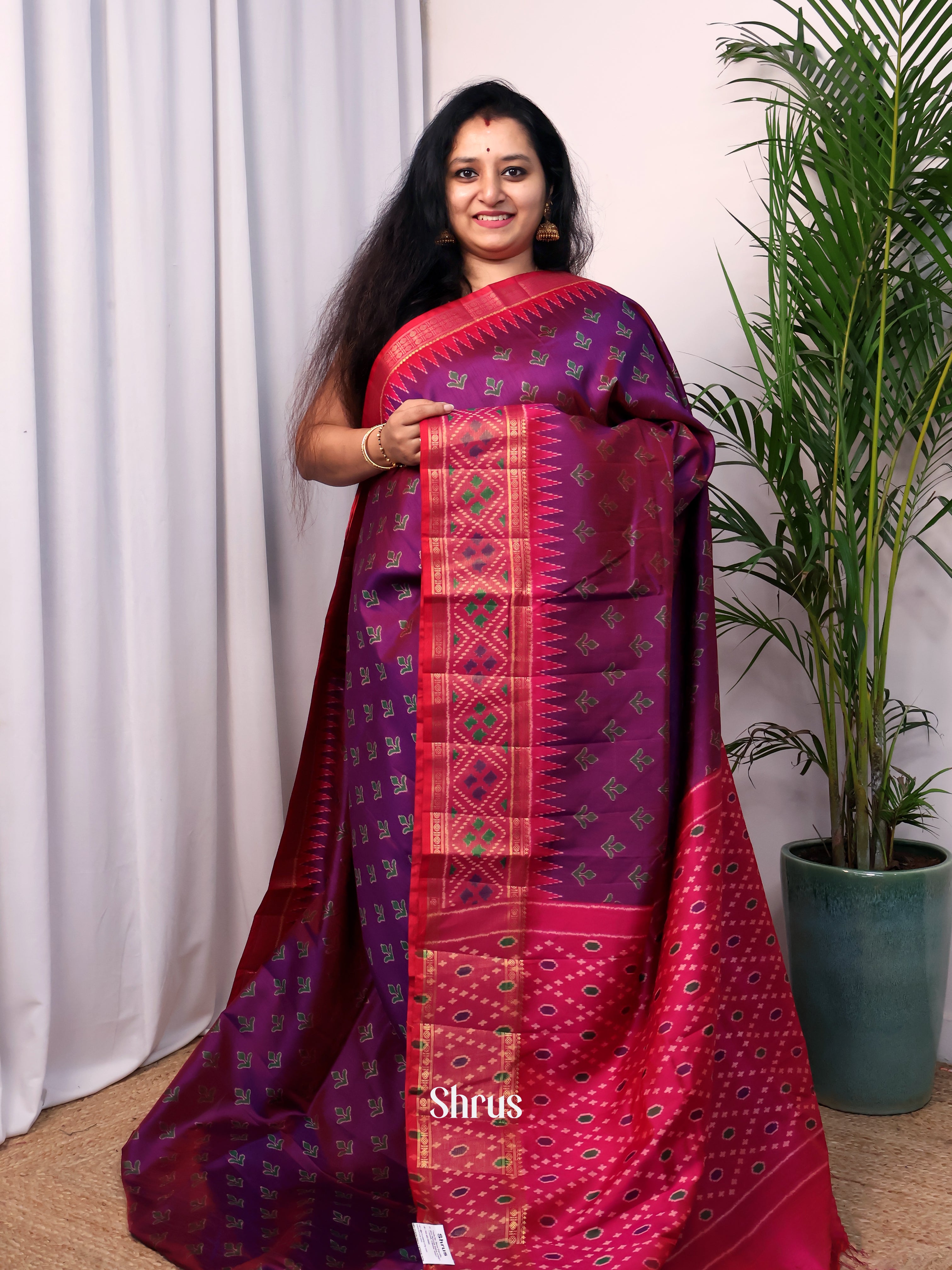 CJS23176 - Semi Patola Saree - Shop on Shrus.com