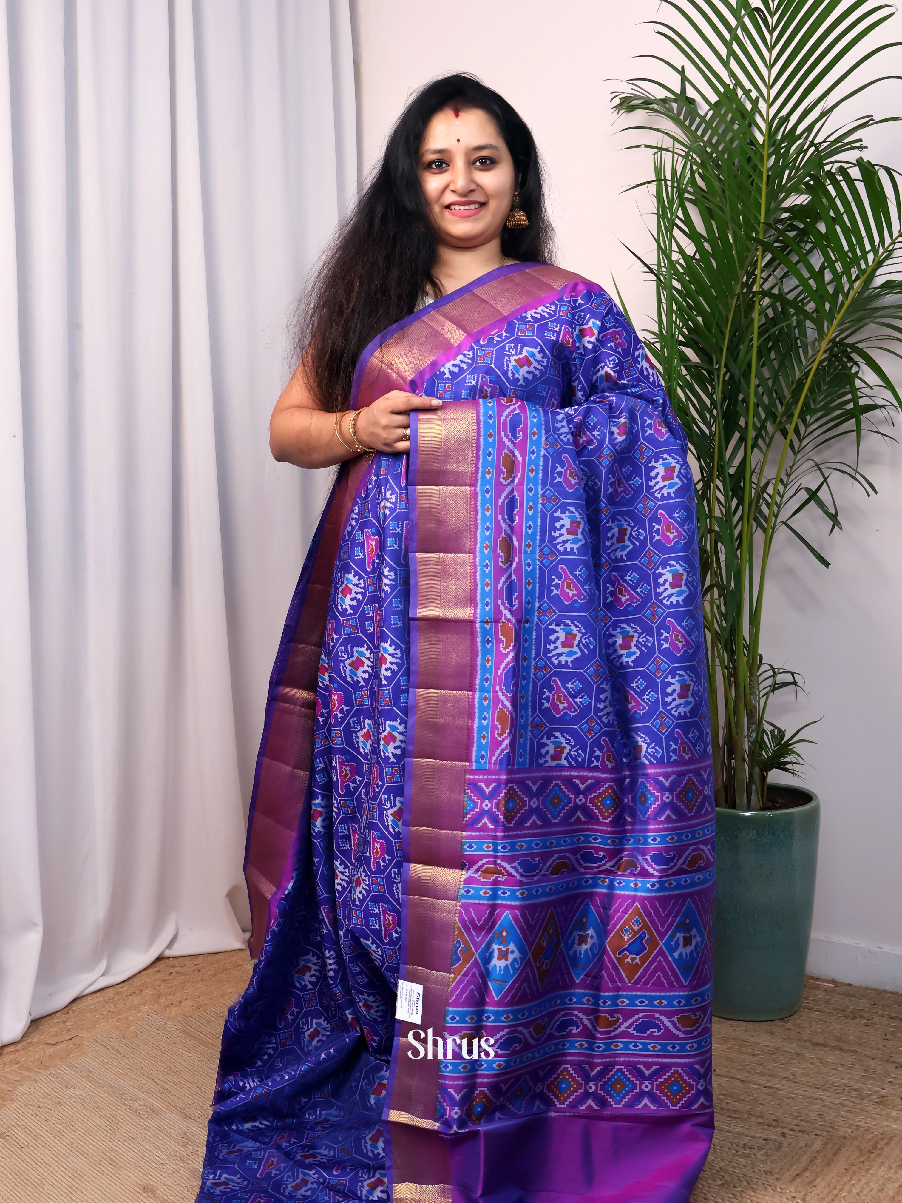 CJS23185 - Semi Patola Saree - Shop on Shrus.com