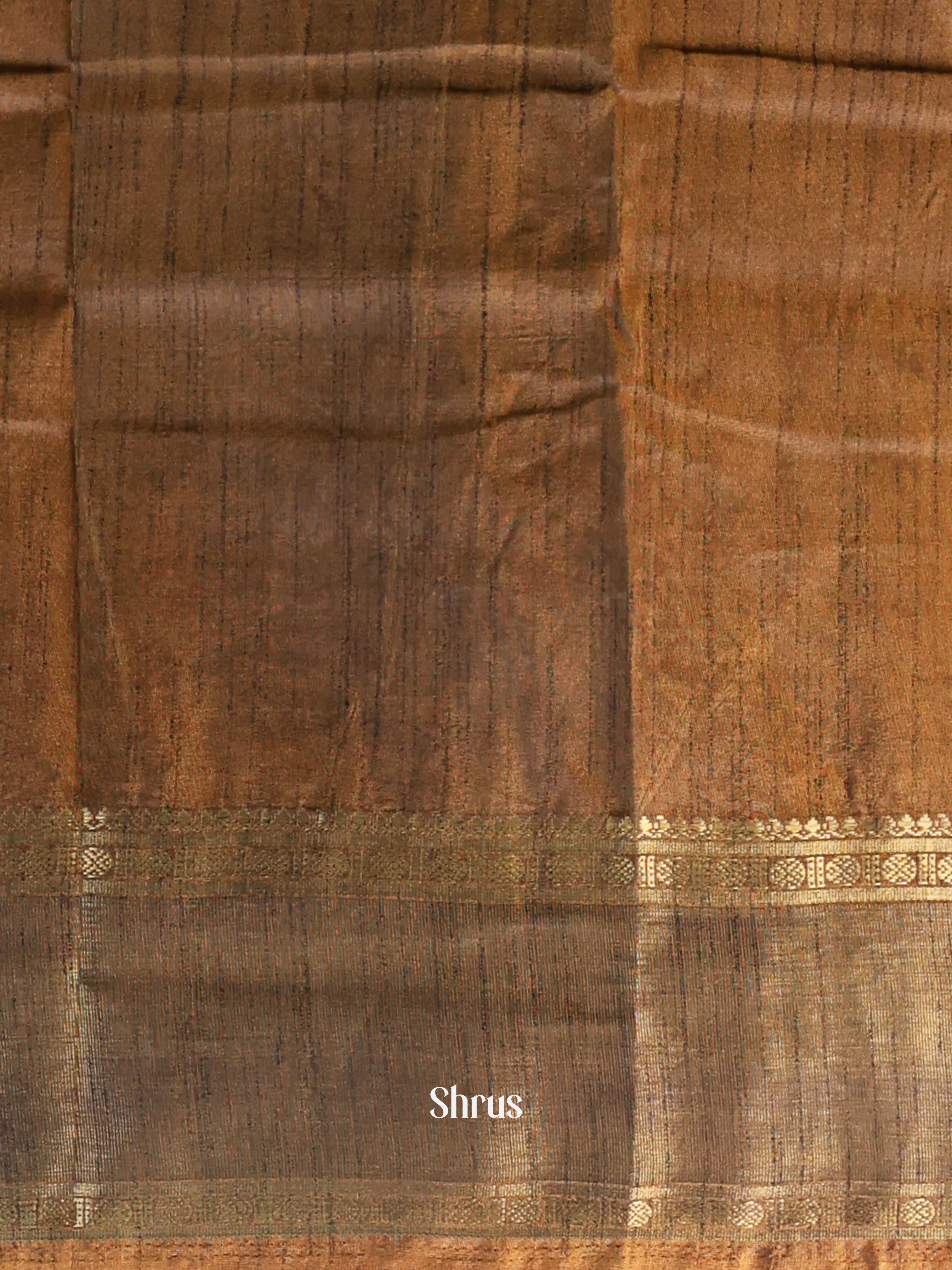 Mustard & Army Green- Semi Patola Saree - Shop on Shrus.com