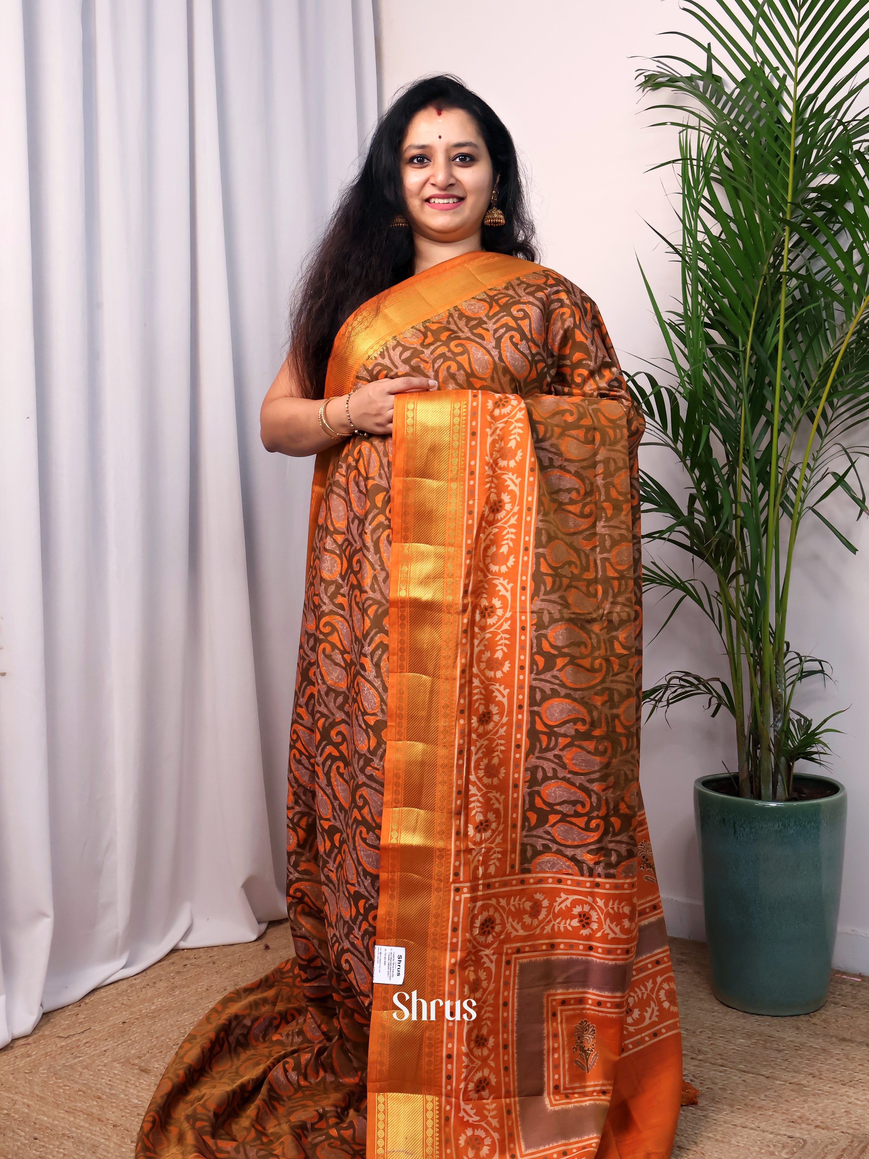 CJS23205 - Semi Patola Saree - Shop on Shrus.com