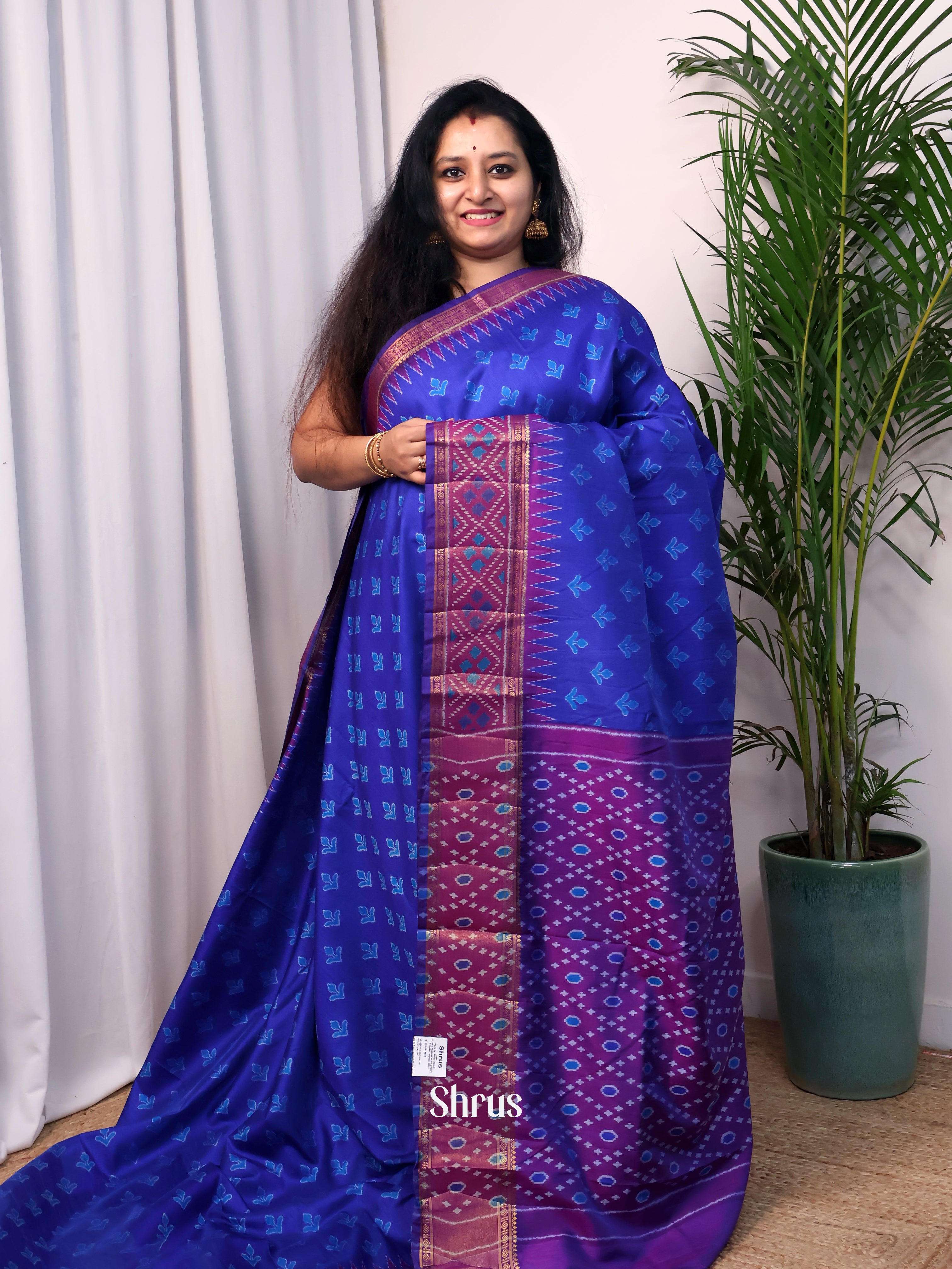 CJS23208 - Semi Patola Saree - Shop on Shrus.com