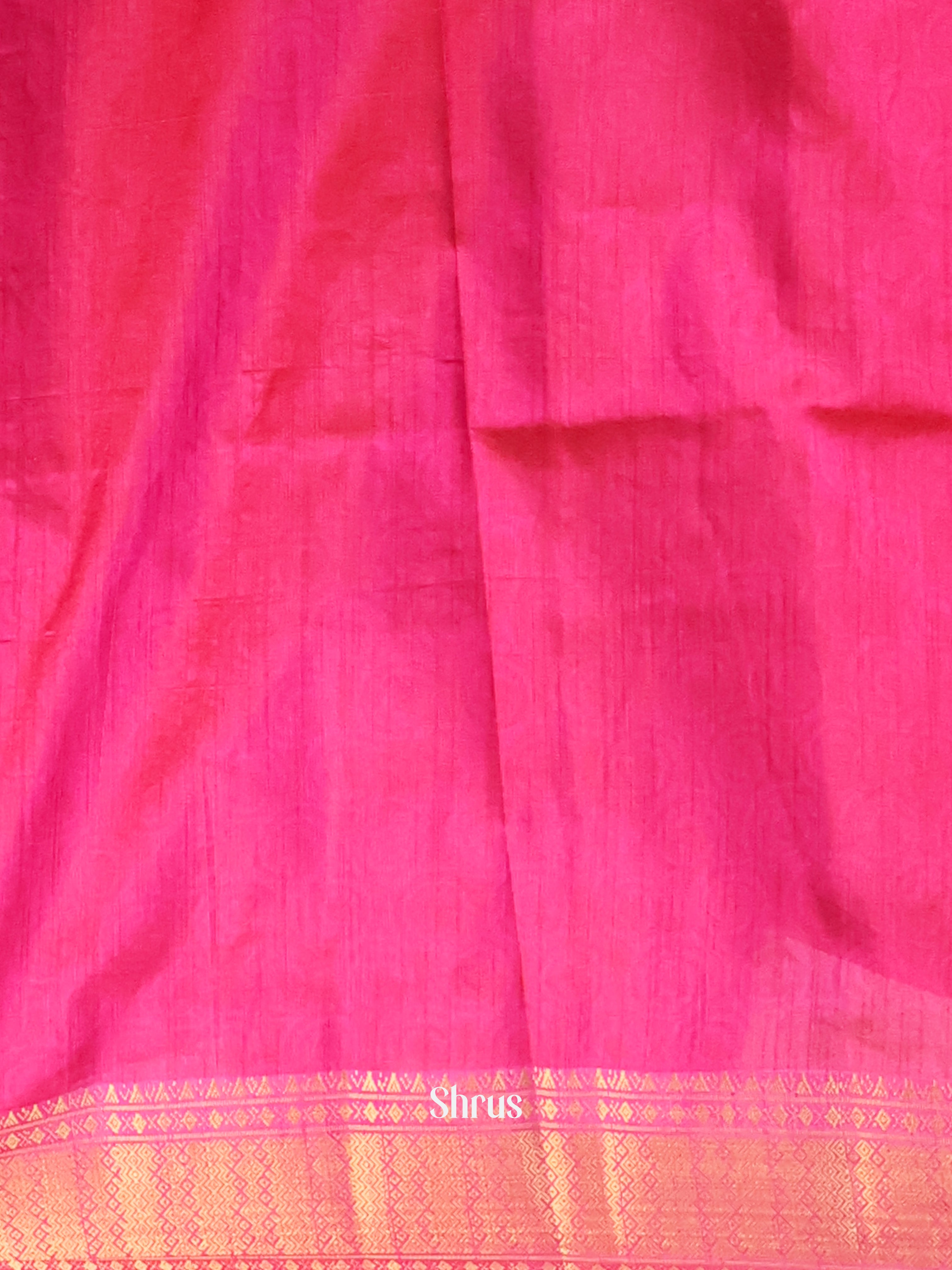 Purple & Pink- Semi Patola Saree - Shop on Shrus.com