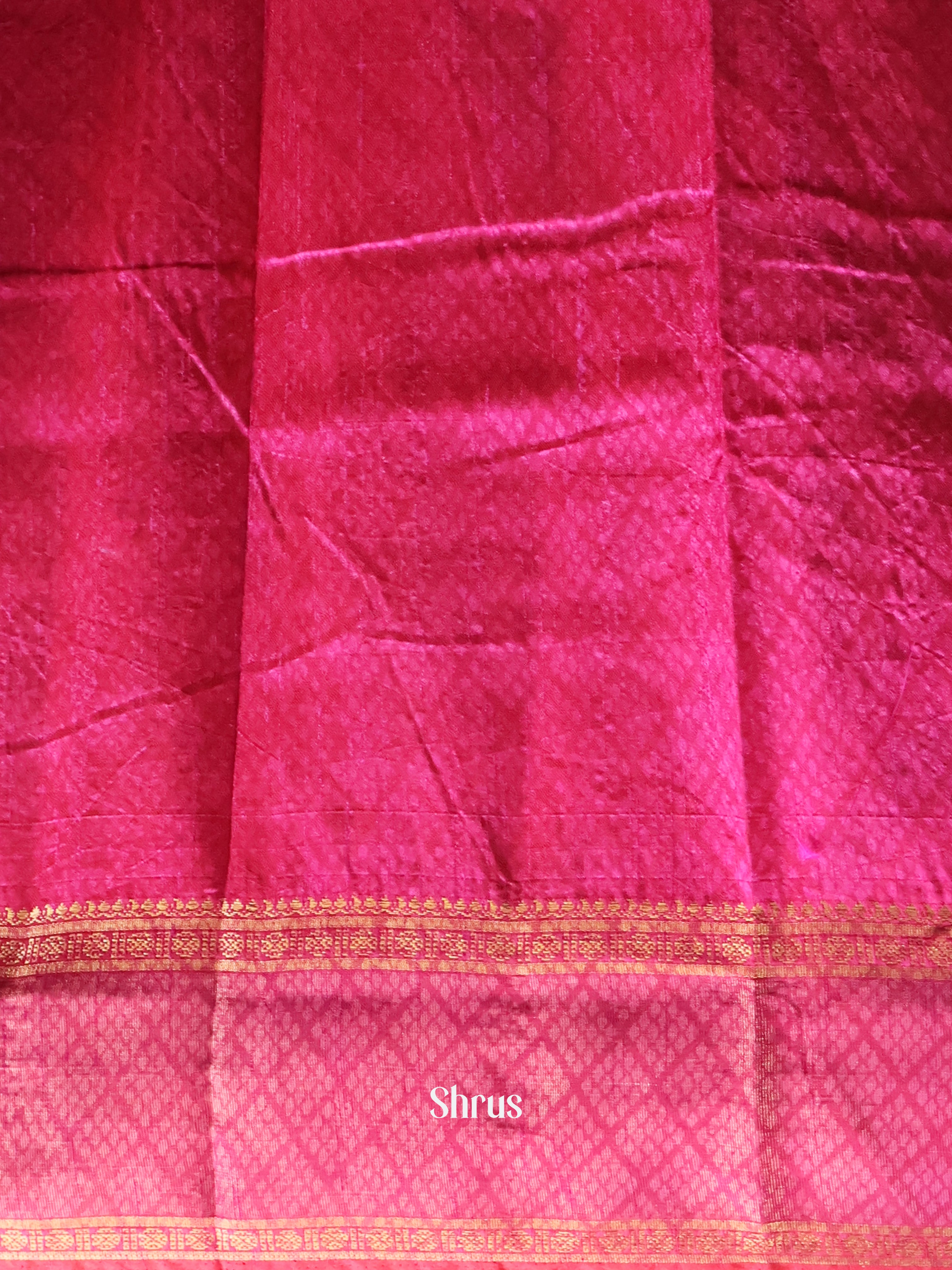 Purple & Pink - Semi Patola Saree - Shop on Shrus.com