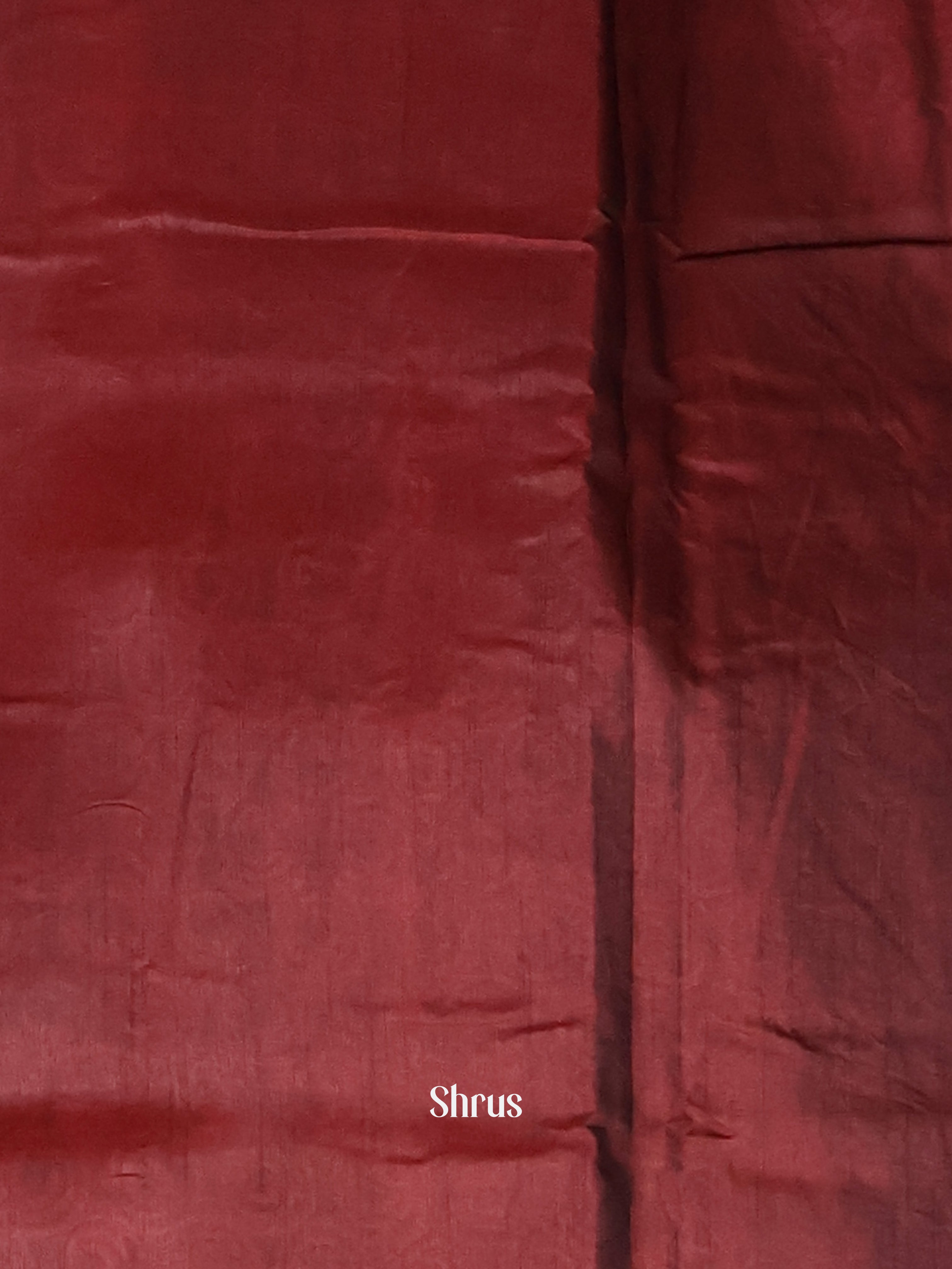 Red & Maroon- Semi Patola Saree - Shop on Shrus.com