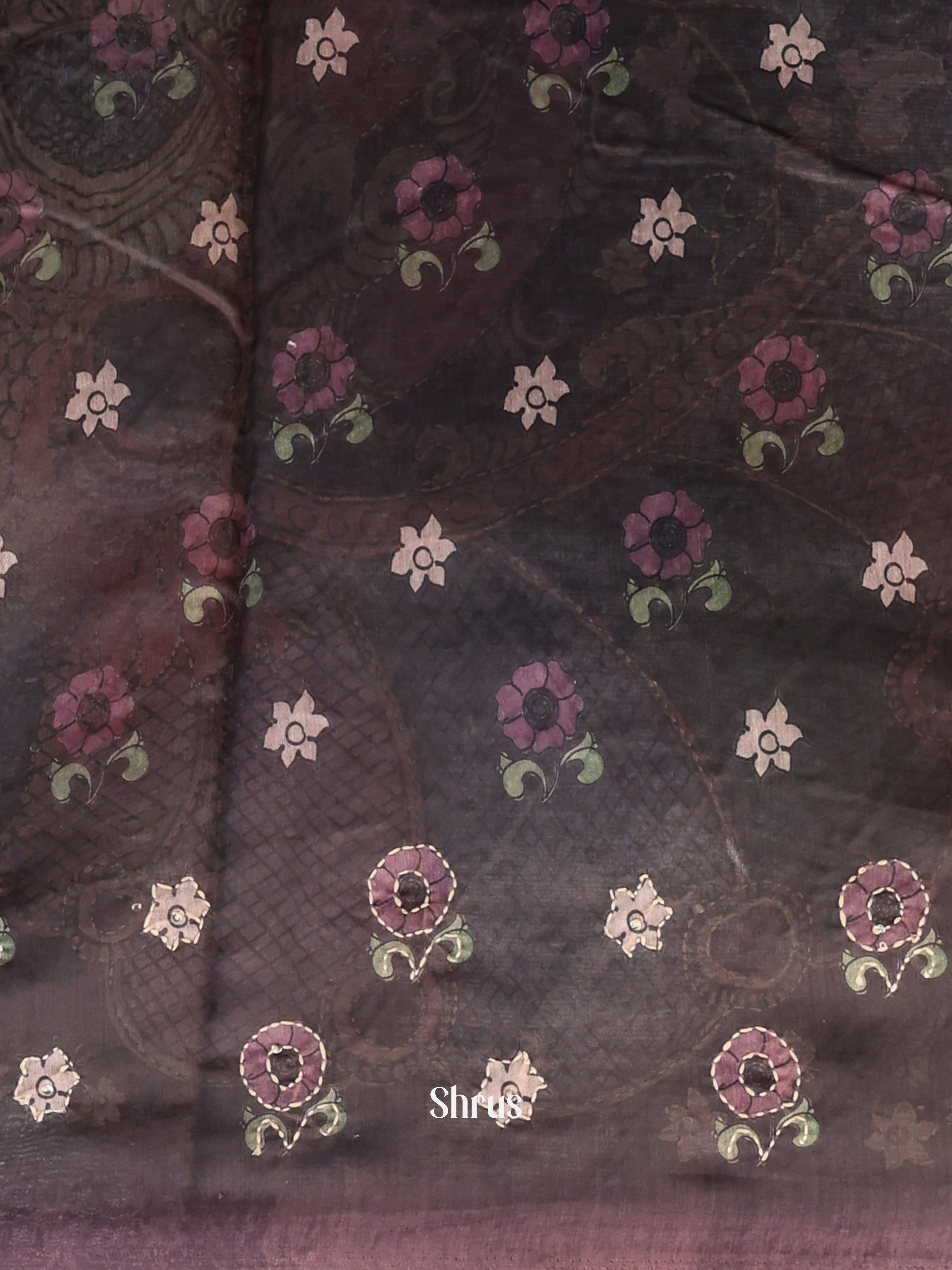 CJS23274 - Semi Kantha Saree - Shop on Shrus.com