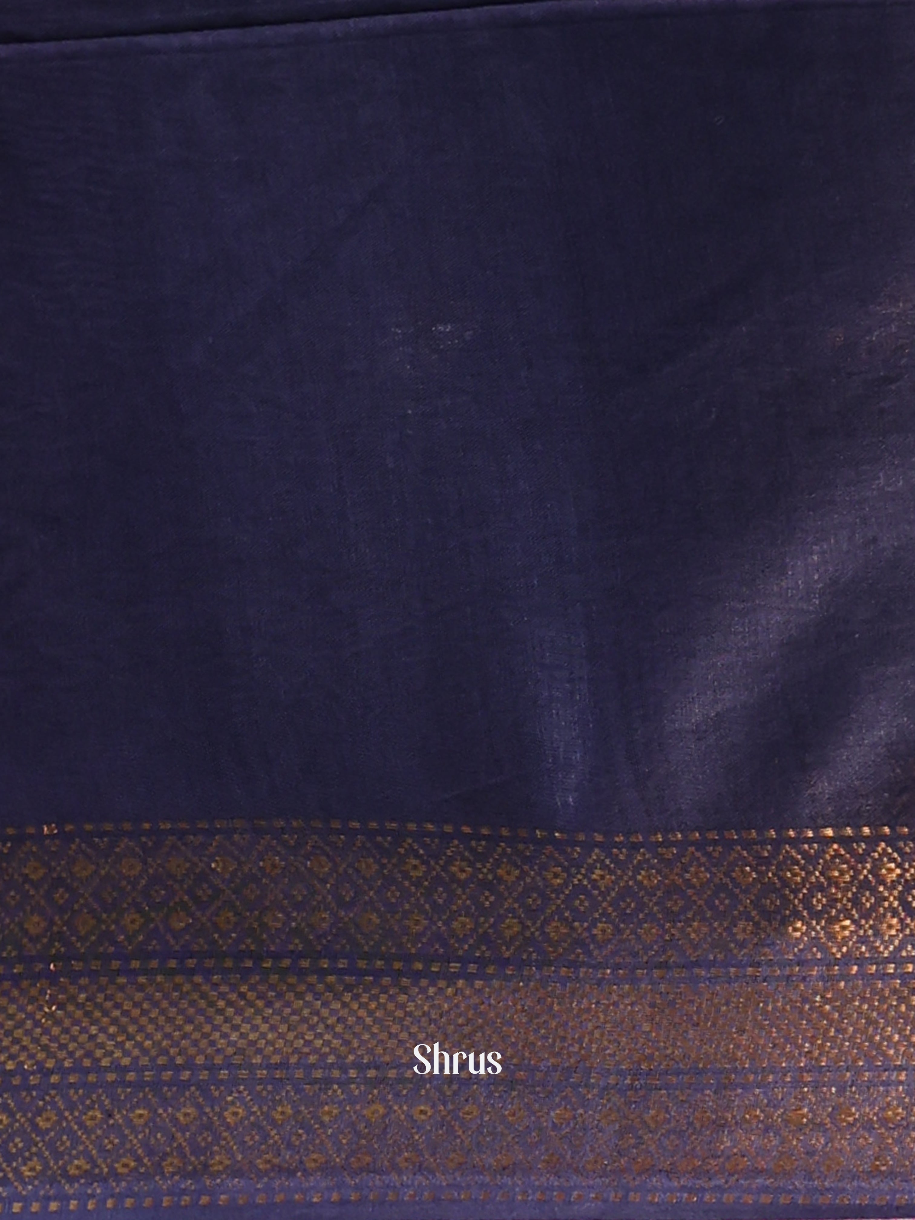 Blue - Semi Tussar Saree - Shop on Shrus.com