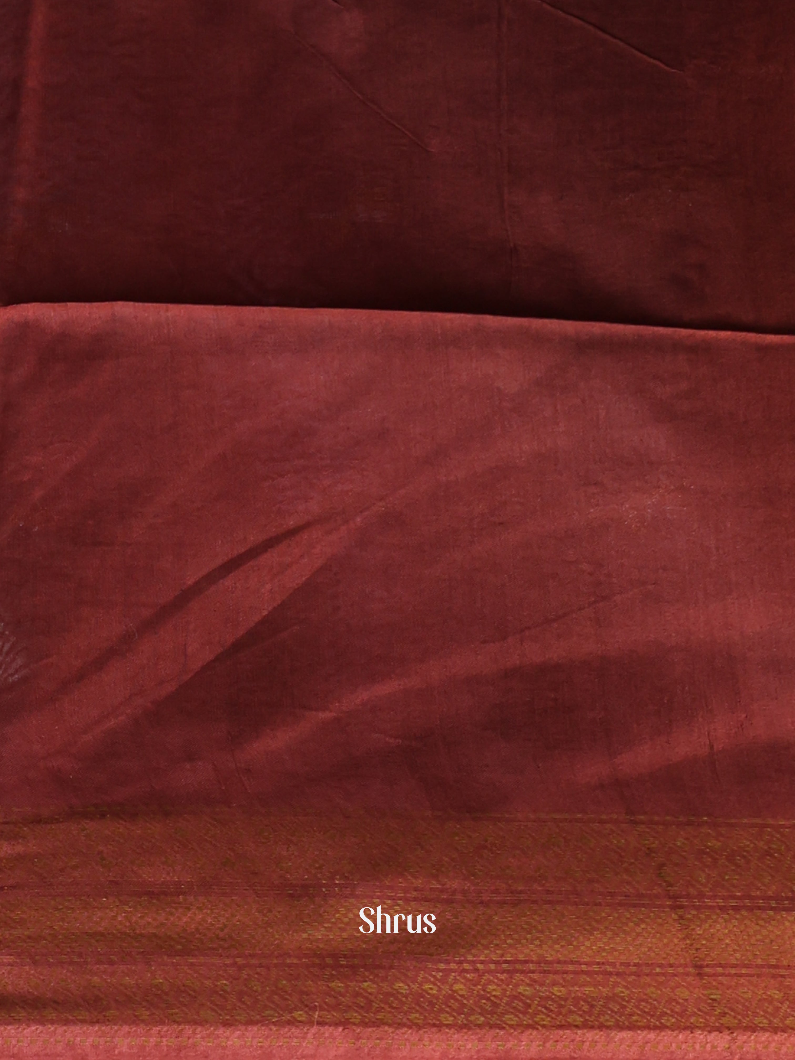 Greenish Blue & brown- Semi Tussar Saree - Shop on Shrus.com