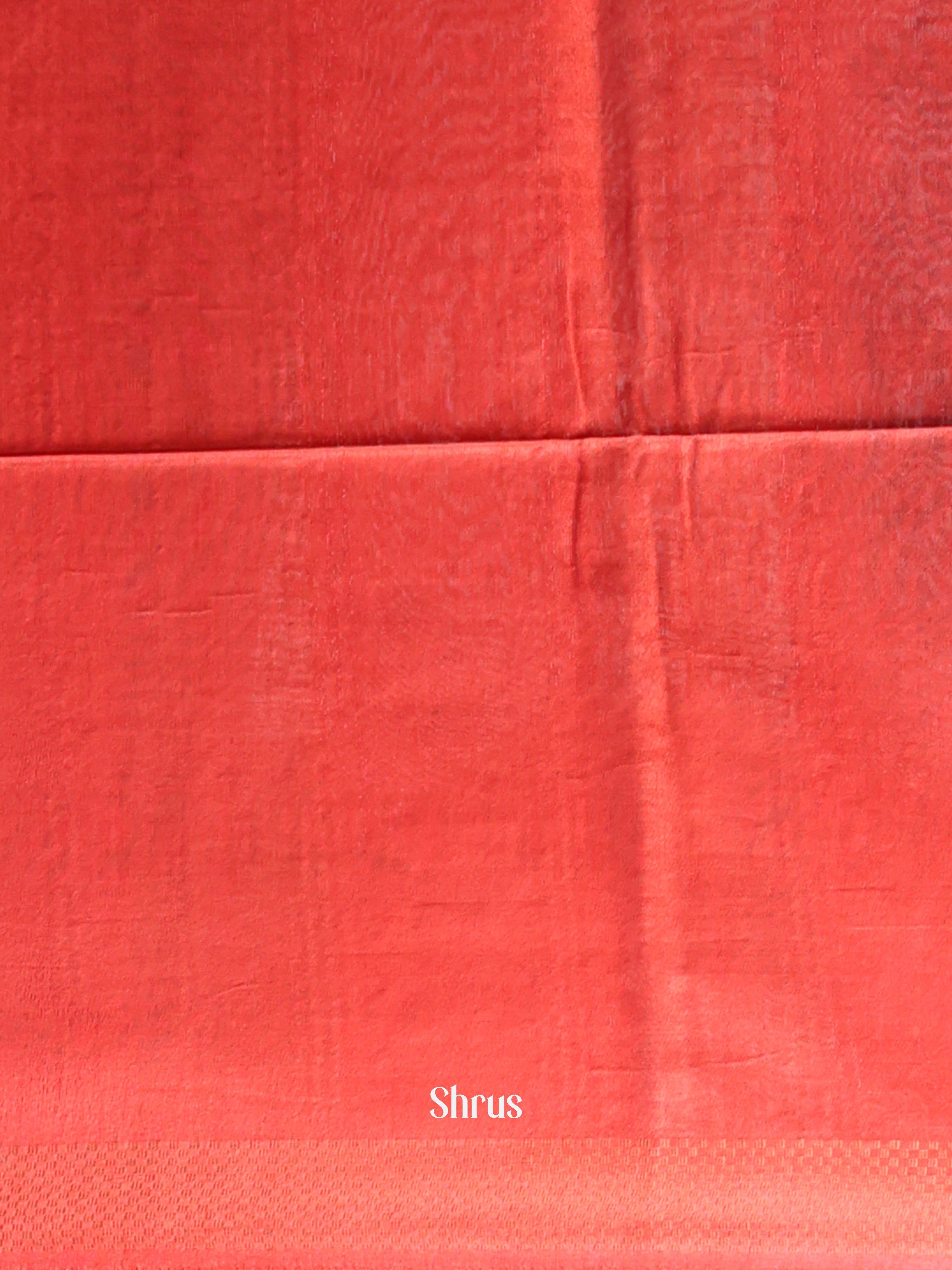 Black & Red - Semi Tussar Saree - Shop on Shrus.com