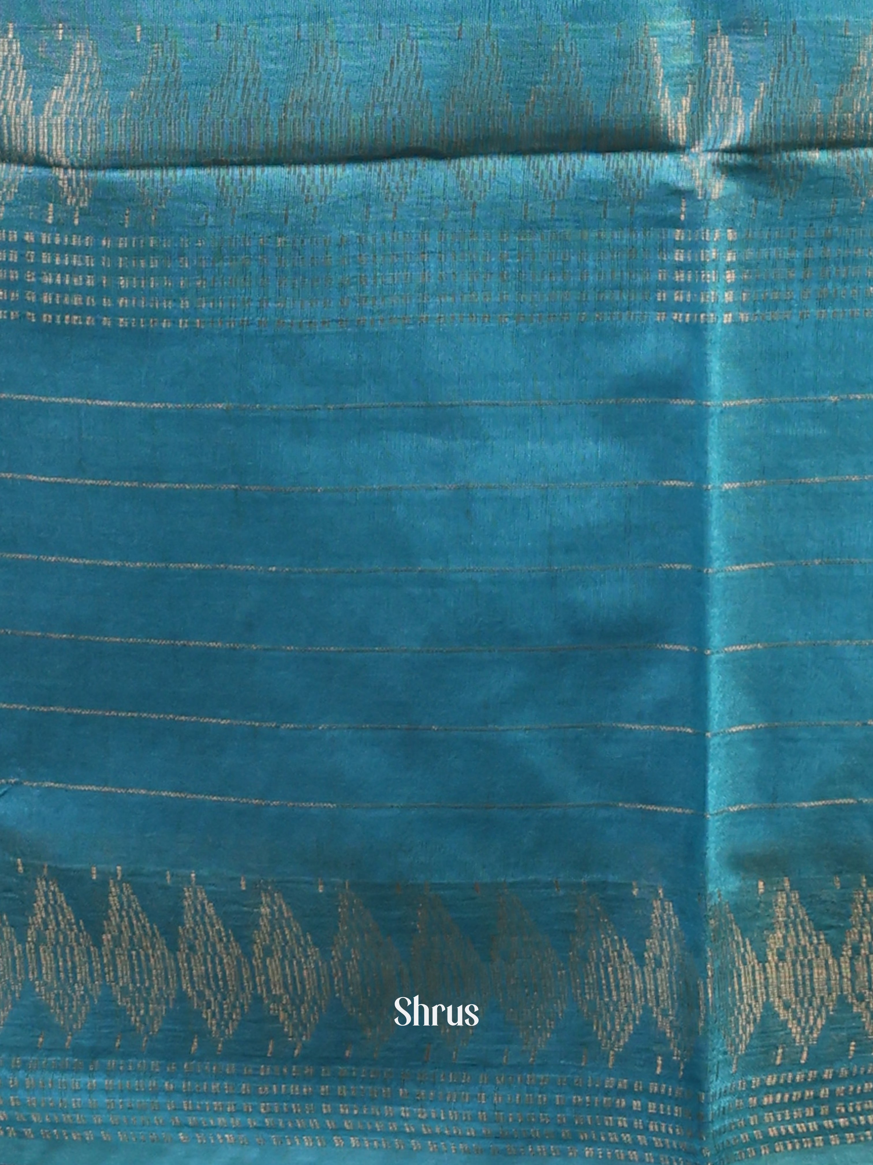 Maroon & Green- Semi Tussar Saree - Shop on Shrus.com