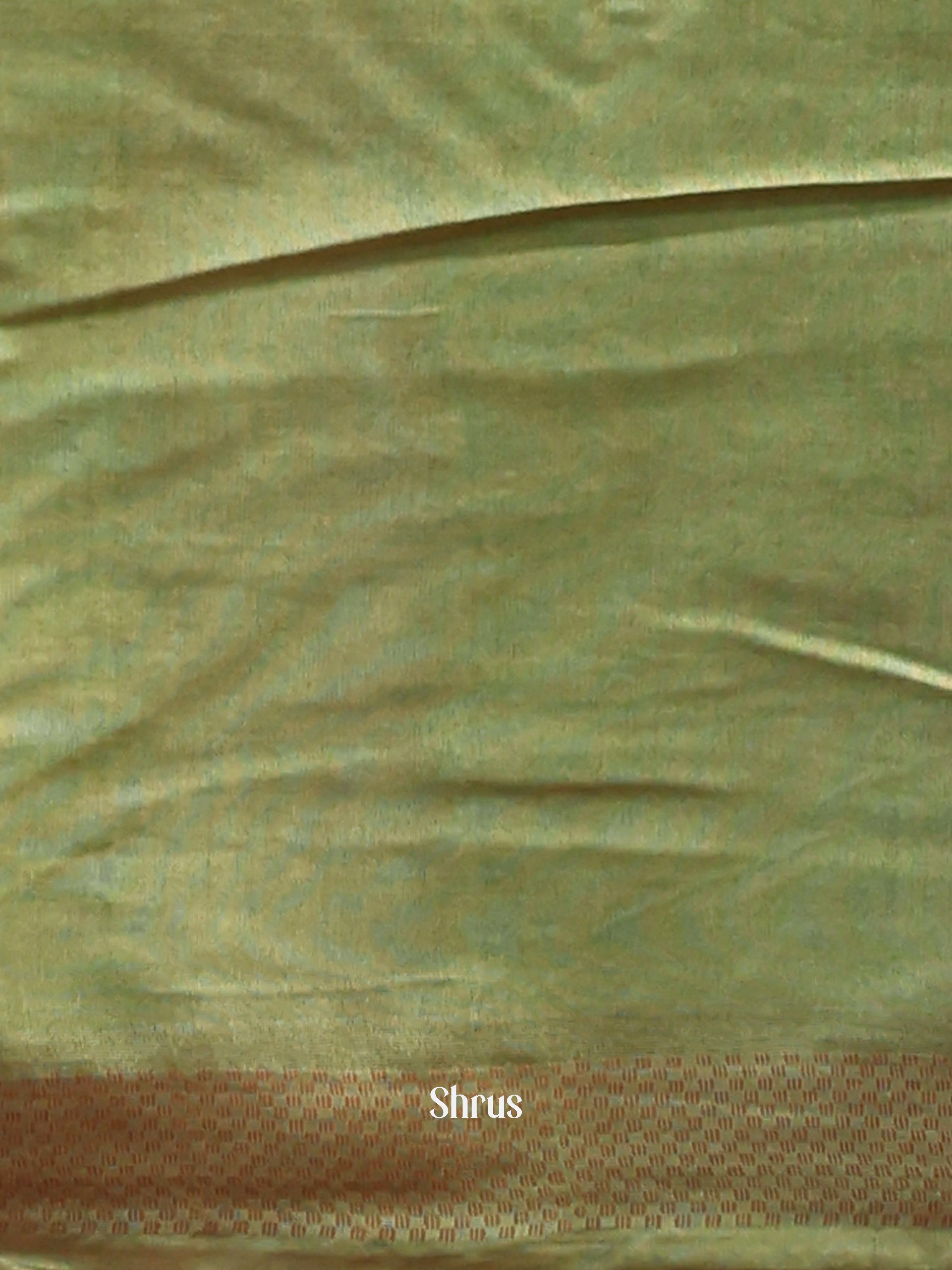 Red & Green- Semi Tussar Saree - Shop on Shrus.com