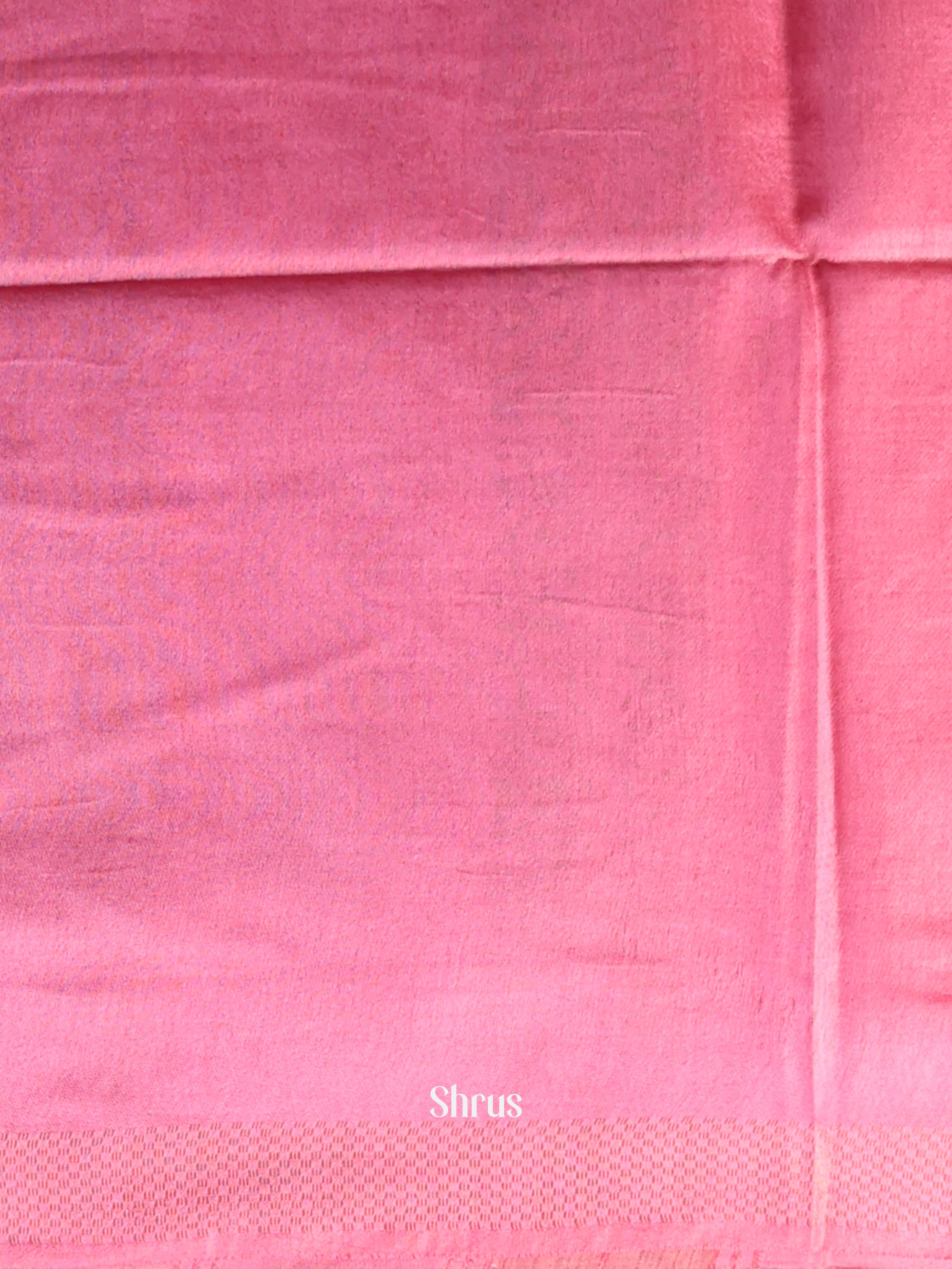 Grey & Pink- Semi Tussar Saree - Shop on Shrus.com