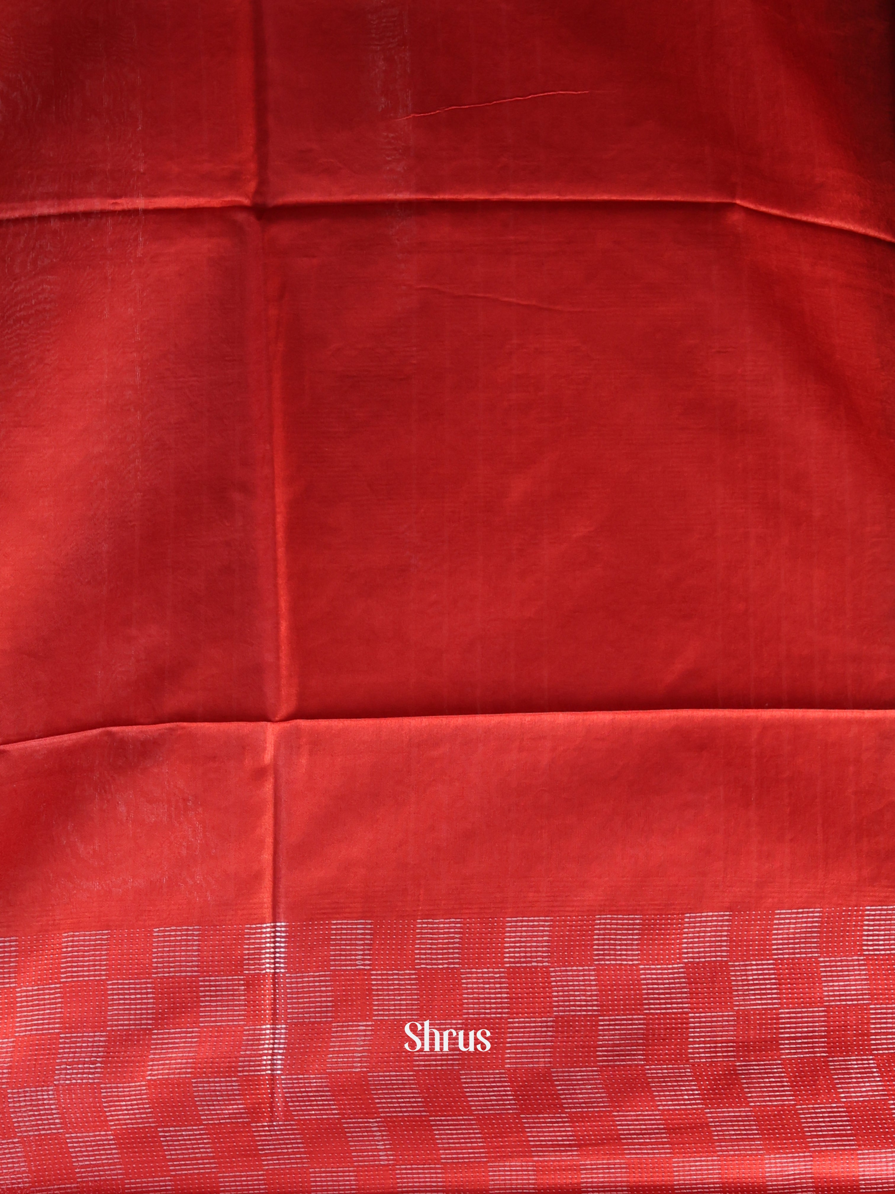 Black & Red-Semi Tussar - Shop on Shrus.com