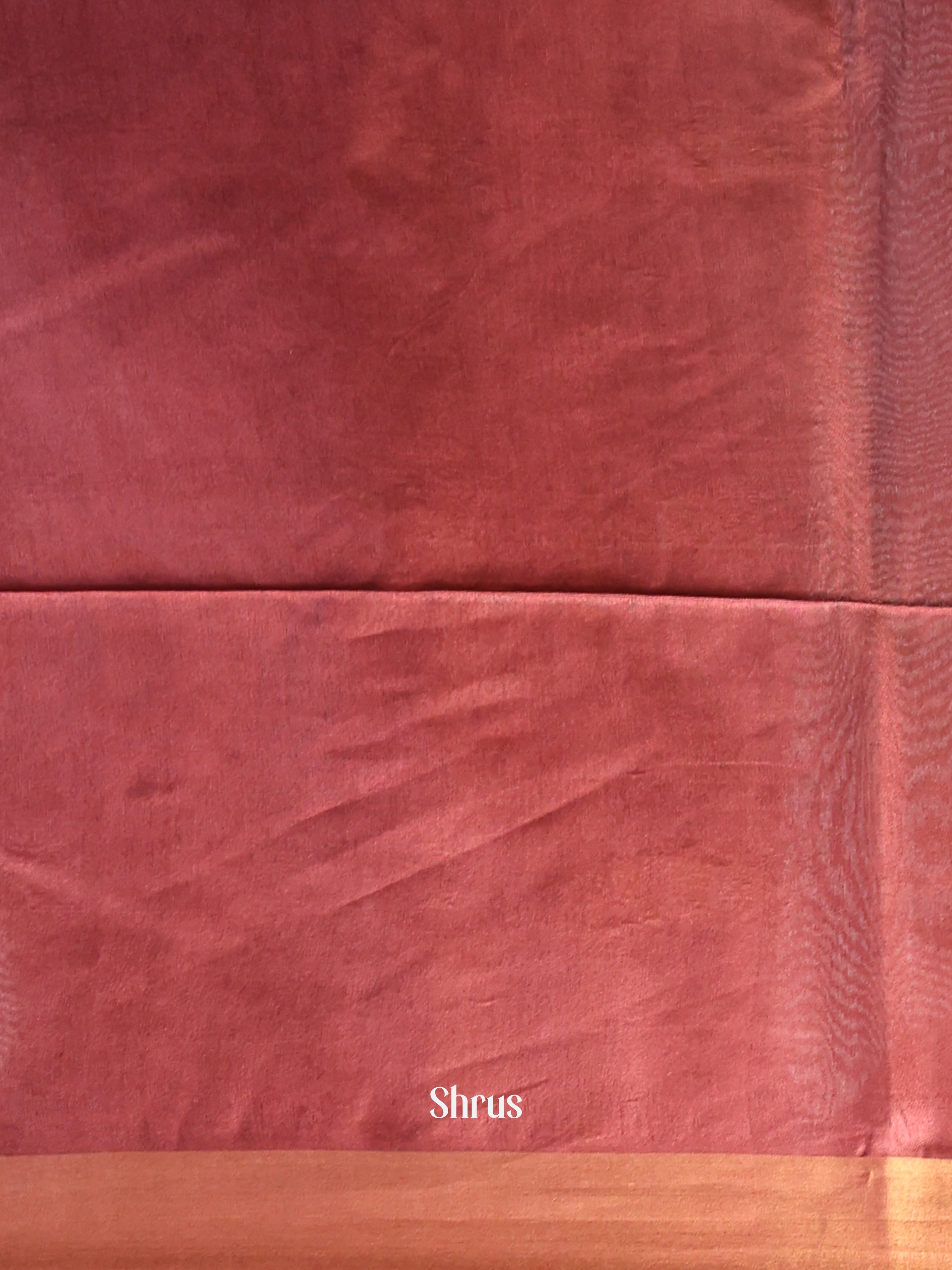 Green & brown - Semi Tussar Saree - Shop on Shrus.com
