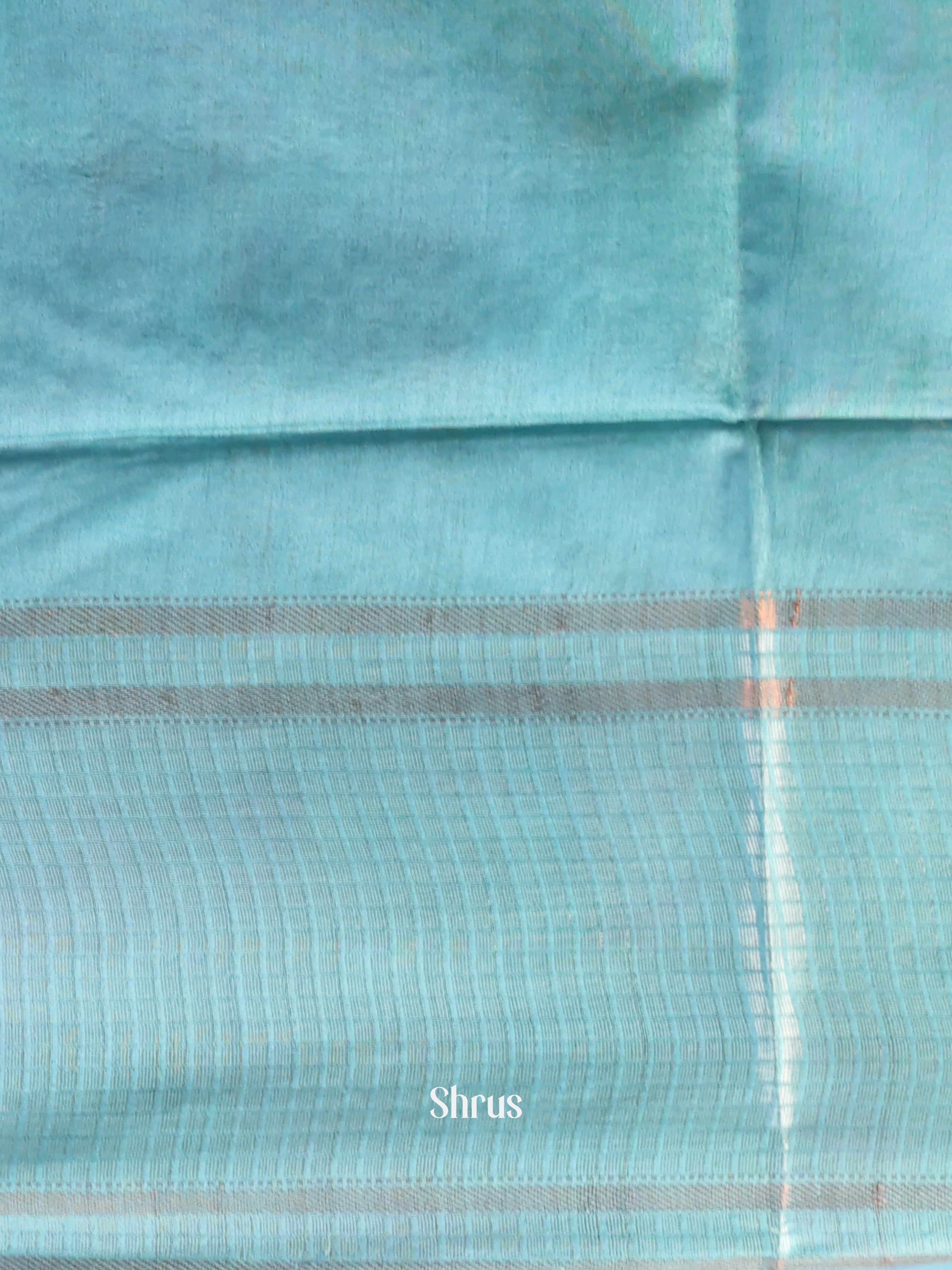 Majenta & Blue- Semi Tussar Saree - Shop on Shrus.com
