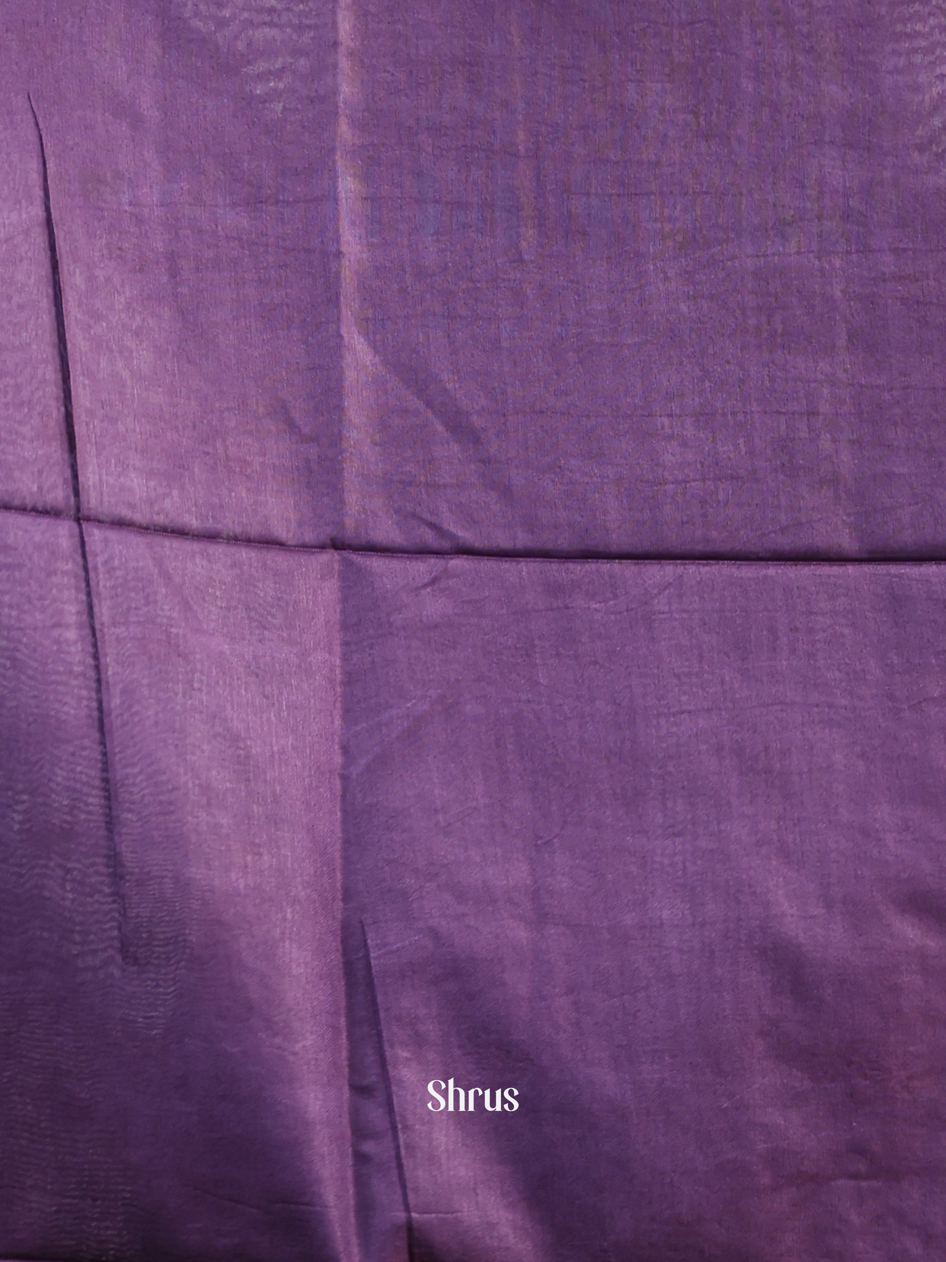 Brown & Violet -Semi Tussar Saree - Shop on Shrus.com